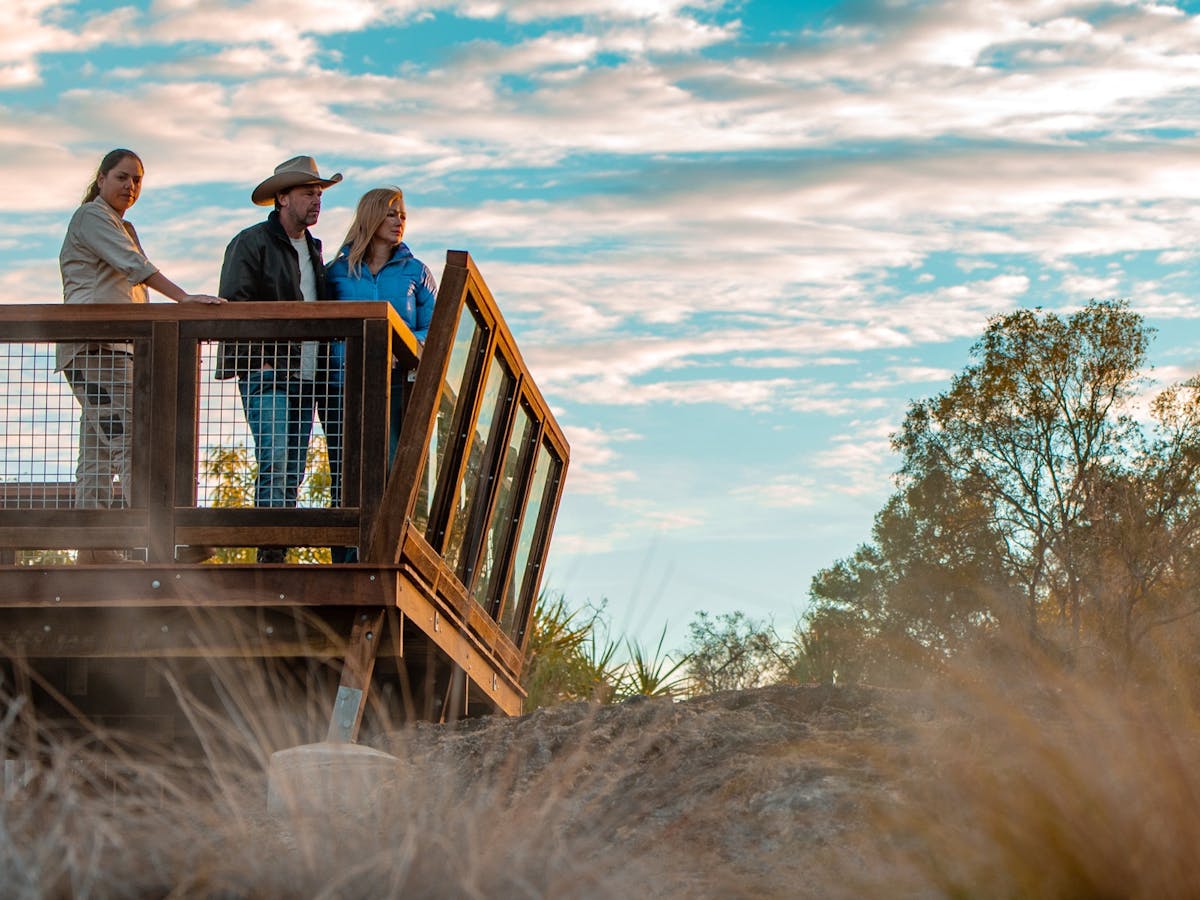 Looking out over Talaroo Hot Springs