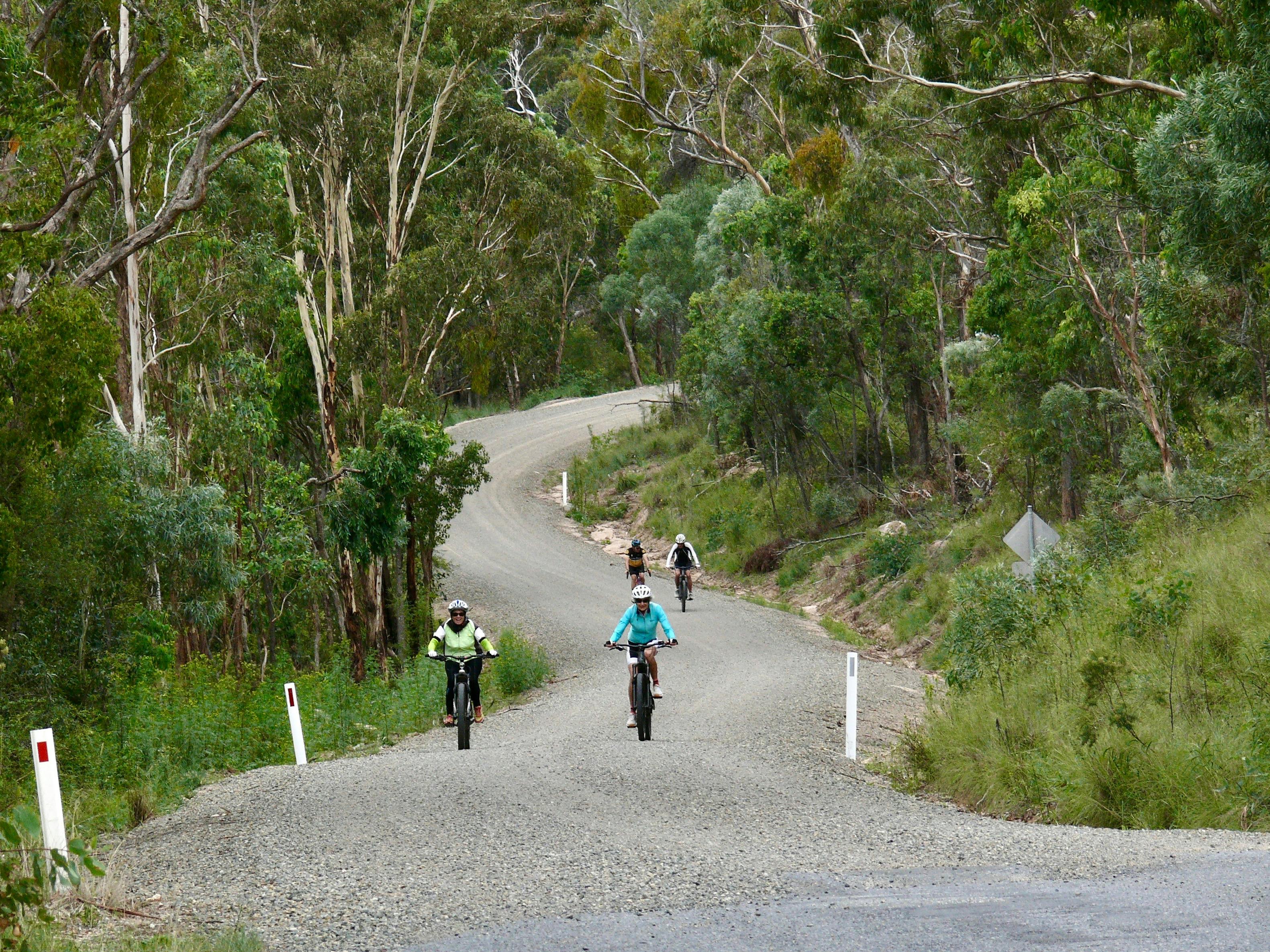 Smooth gravel riding through beautiful nat