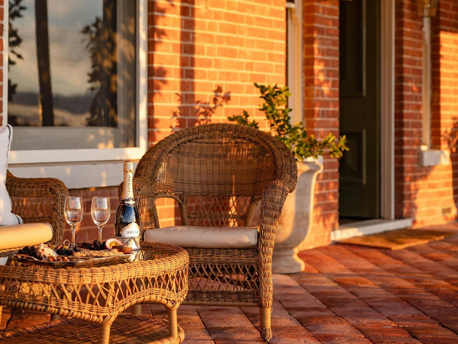 Yarras Homestead verandah the perfect place to rest and unwind