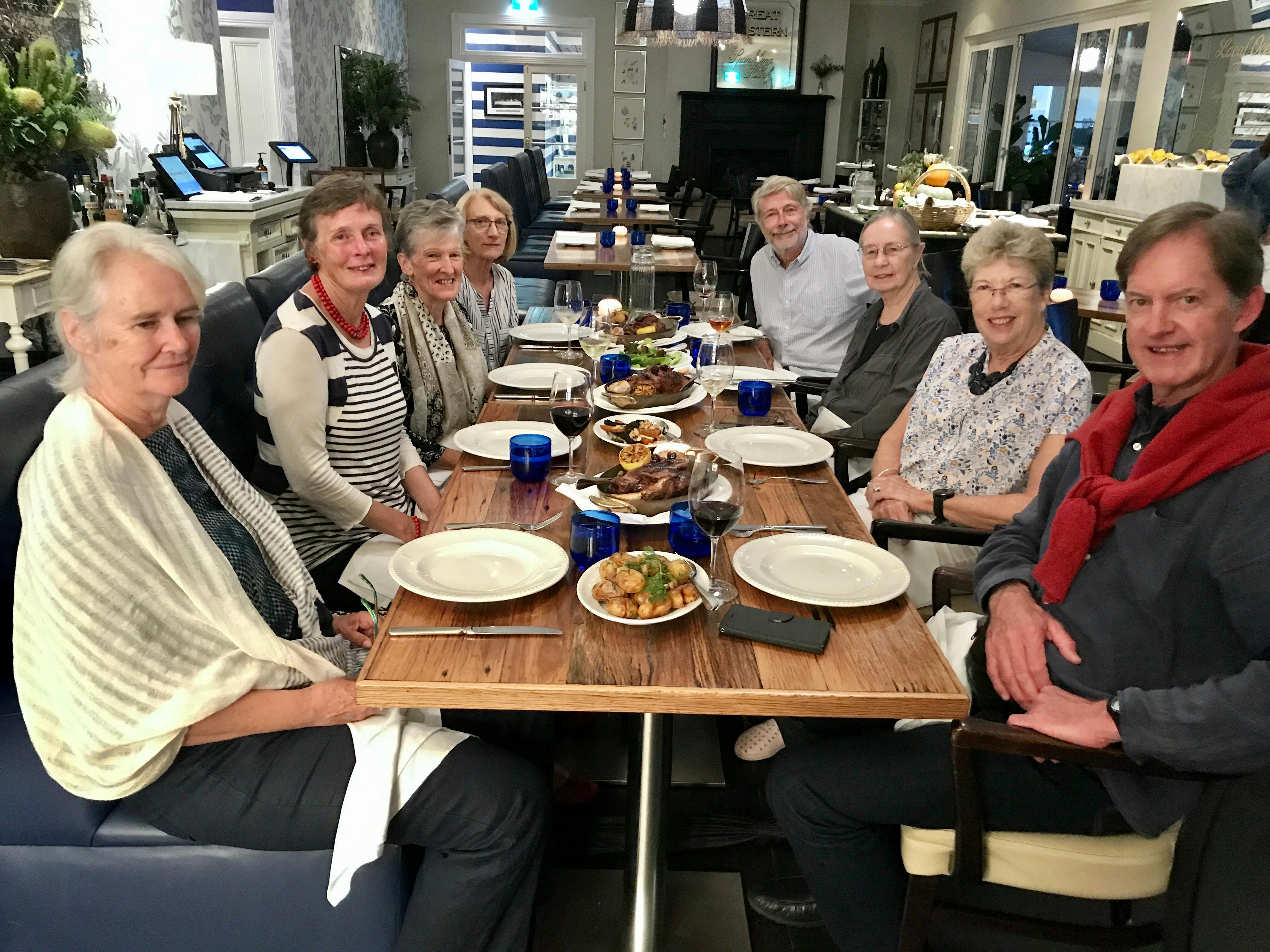 Delicious dinner at Bells at Killcare