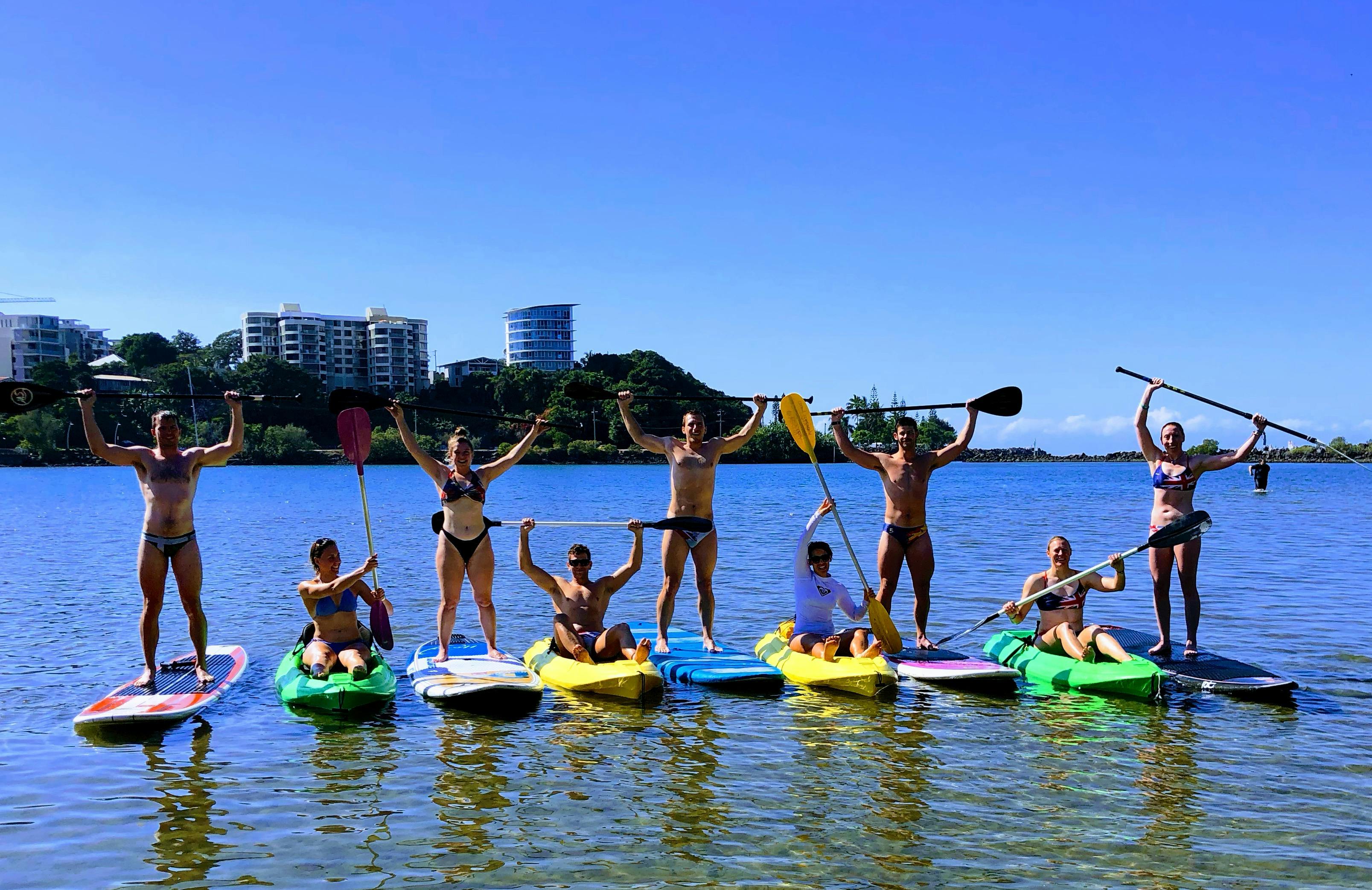 Stand up paddle and kayaking fun