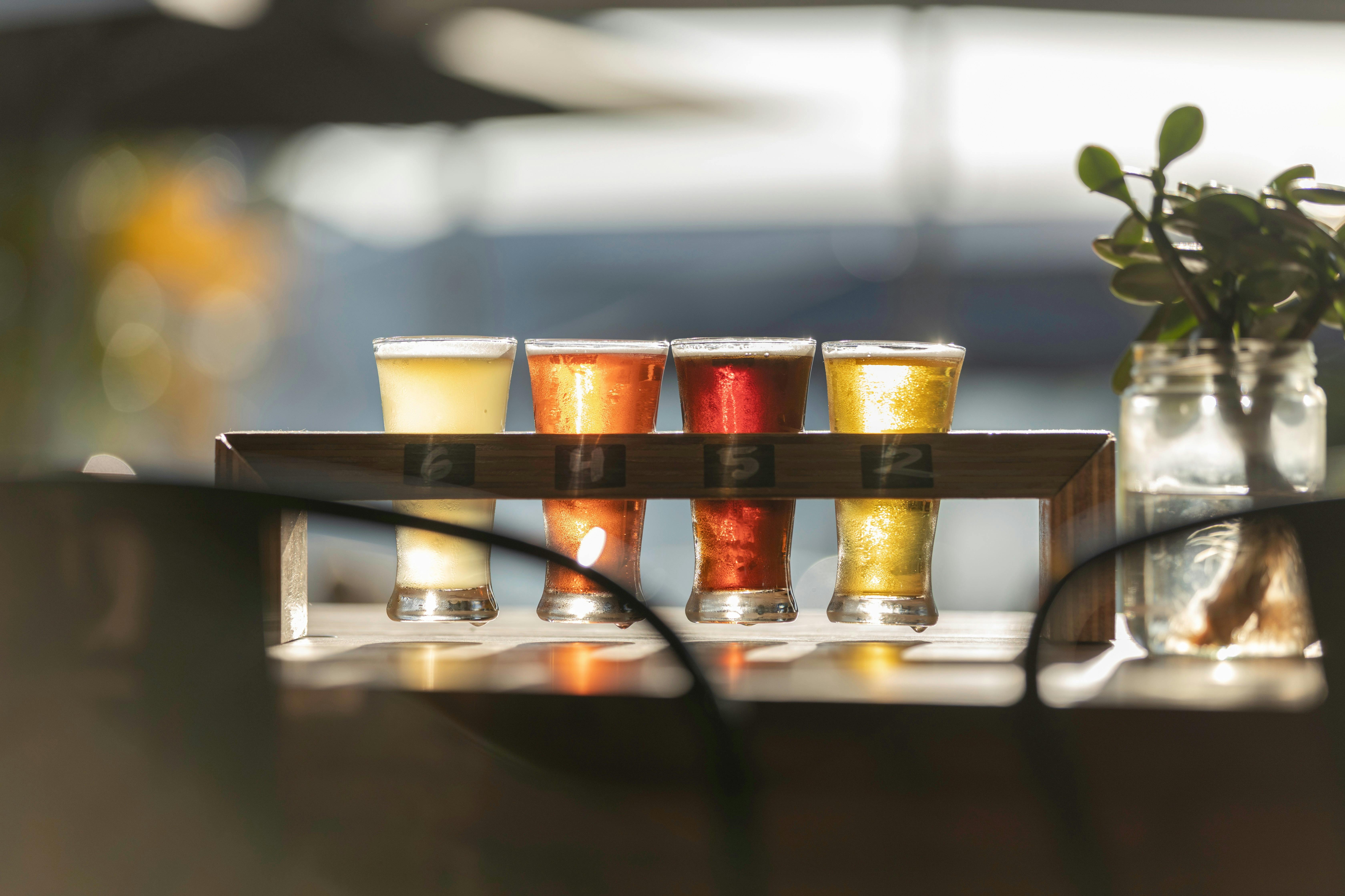 Wandana Craft brewery tasting paddle