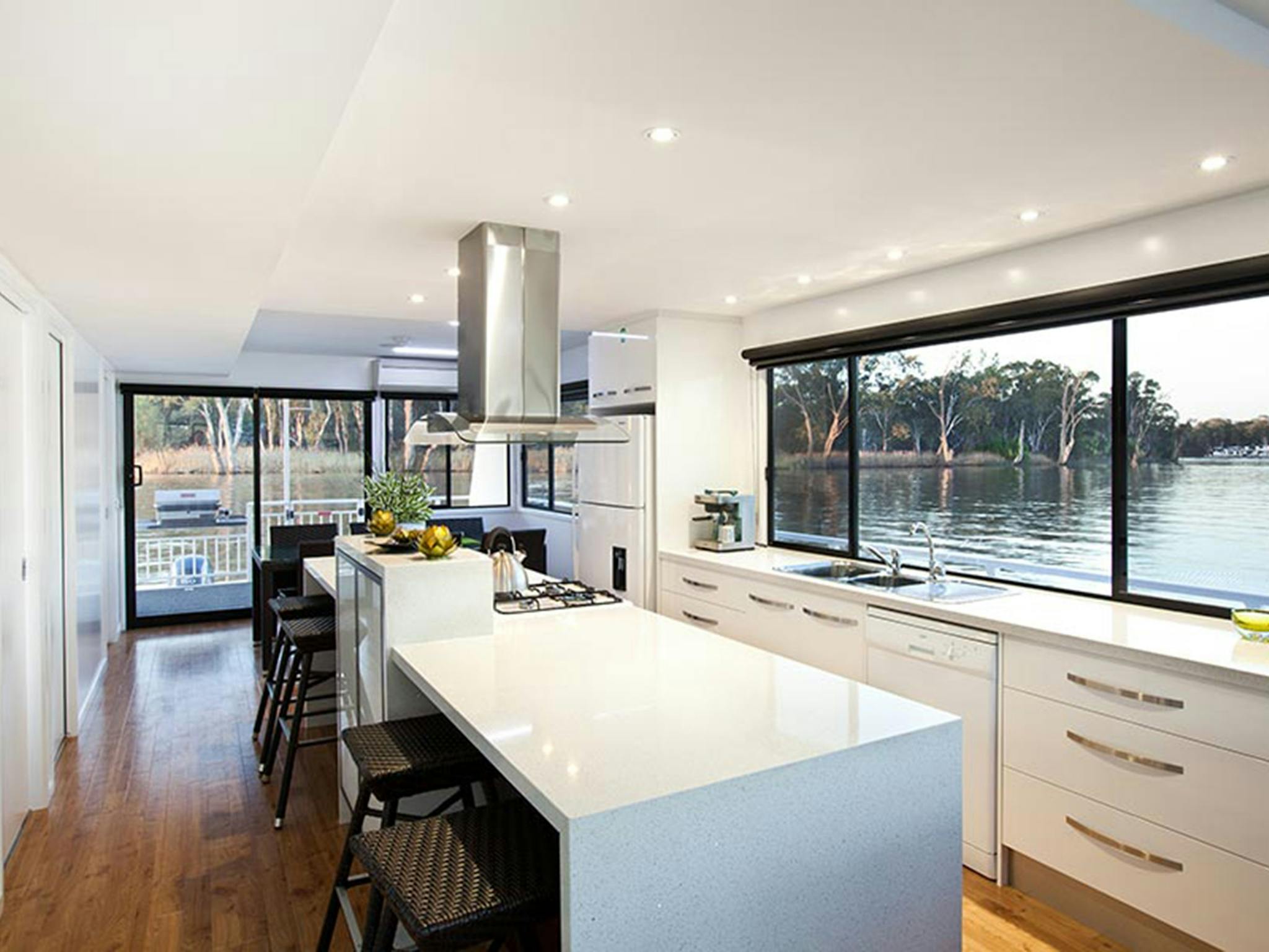 Gourmet kitchens on all boats