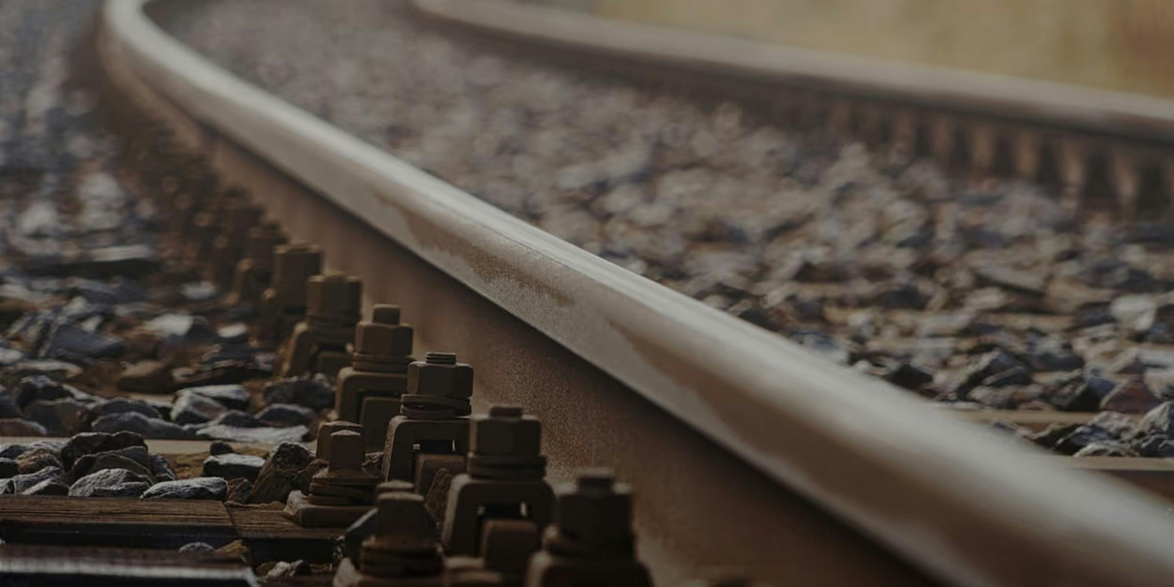 A photo of old railway tracks