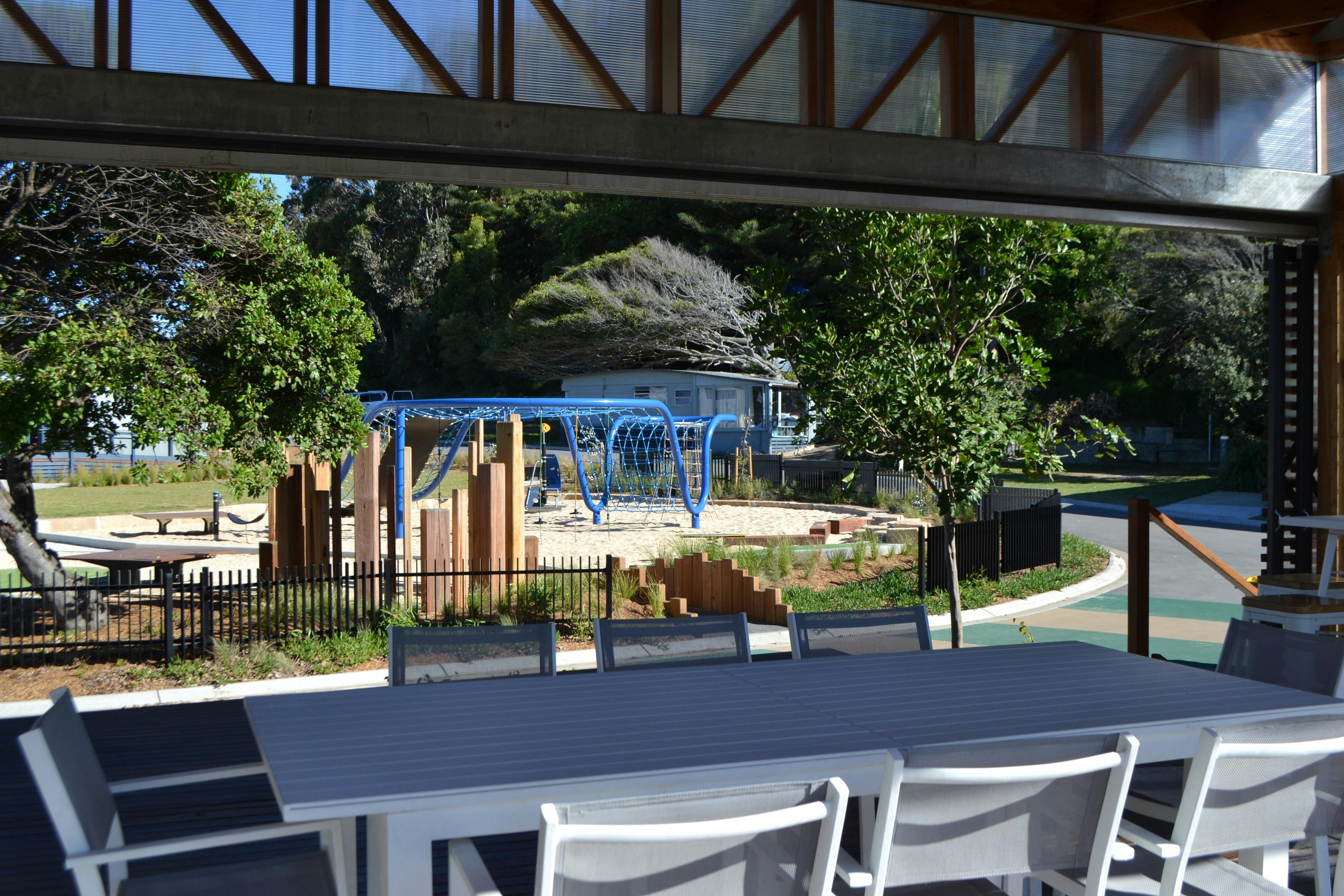Sit back and relax while the kids play at Reflections Holiday Parks Seal Rocks