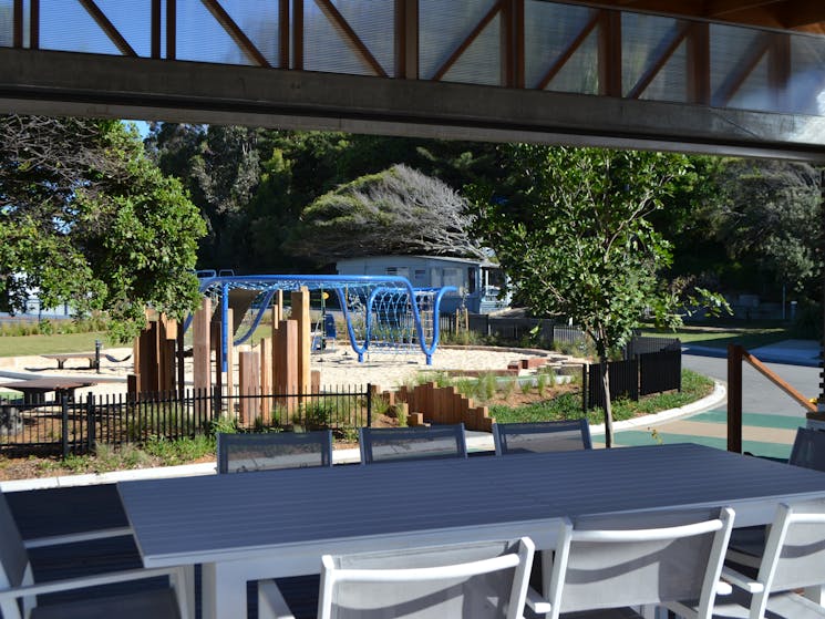 Sit back and relax while the kids play at Reflections Holiday Parks Seal Rocks