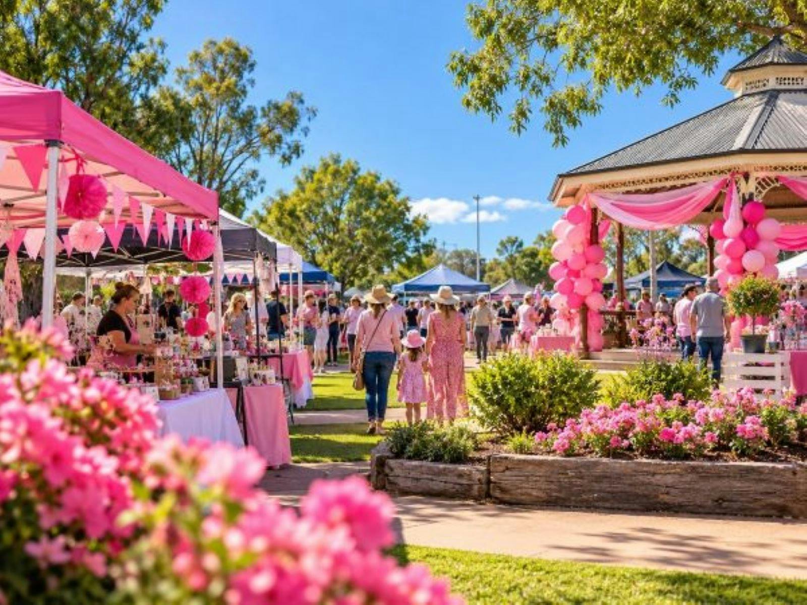 Jondaryan Pink Up Your Town Market Day