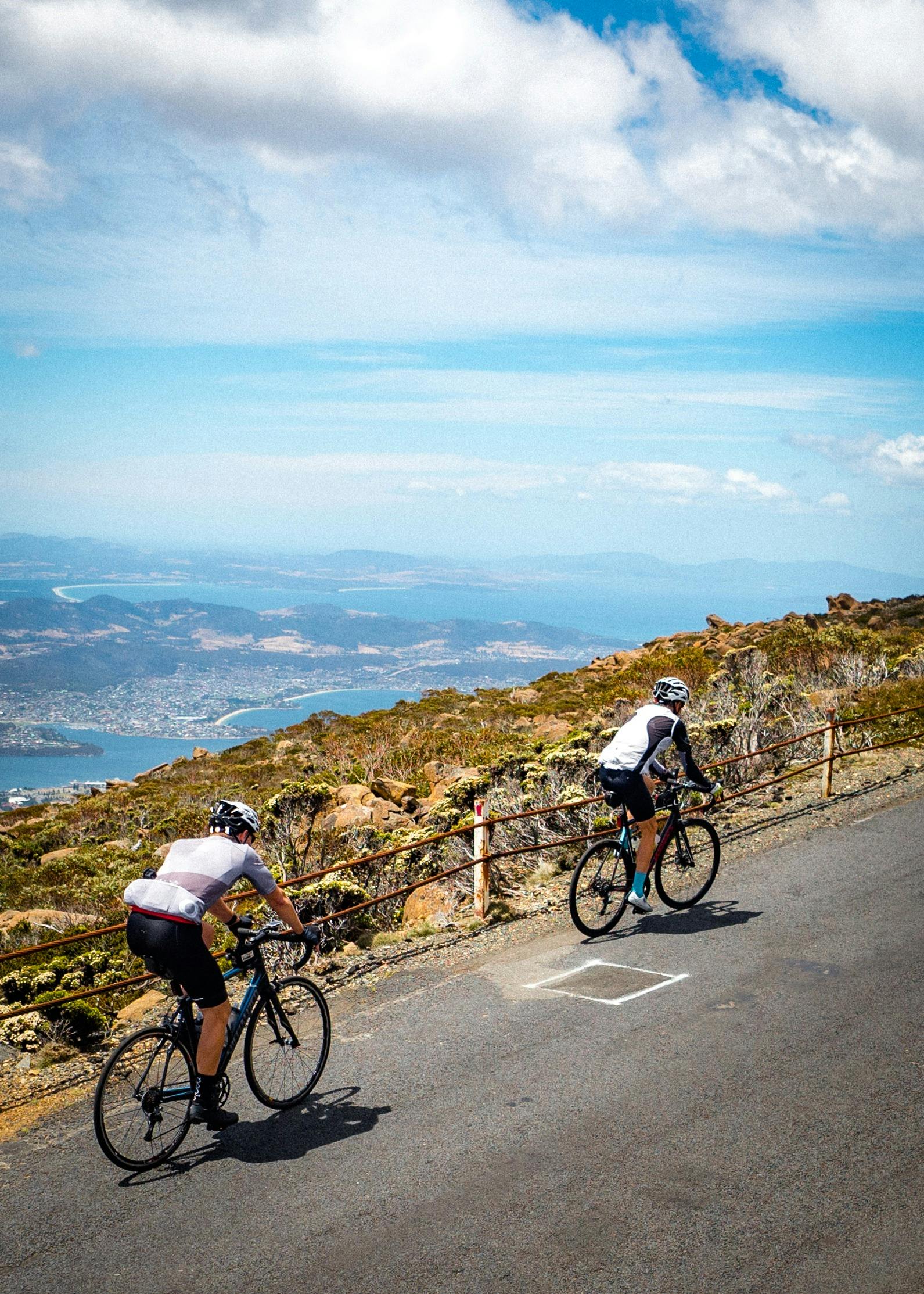Climbing mount wellington