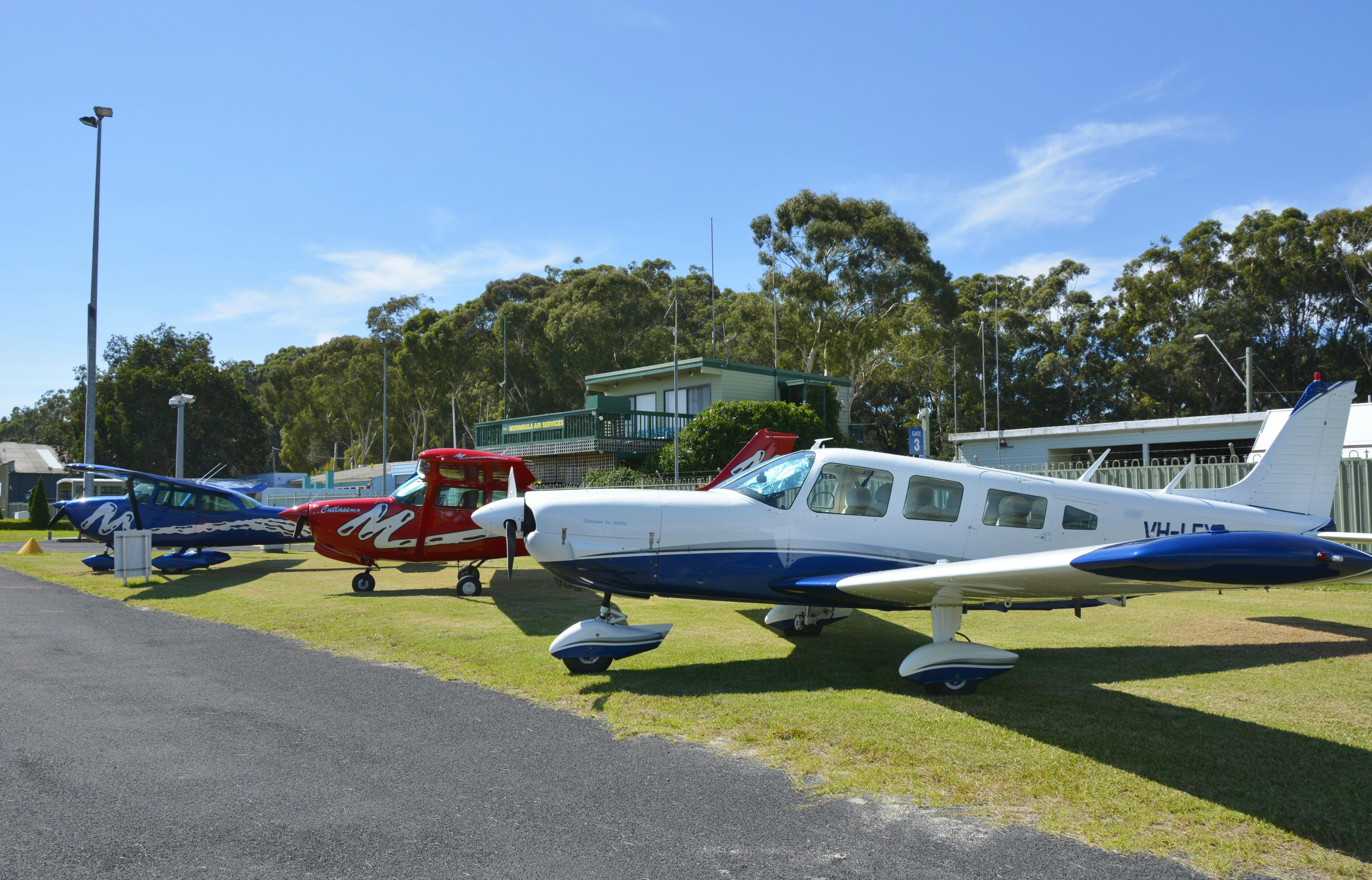 Company aircraft on display