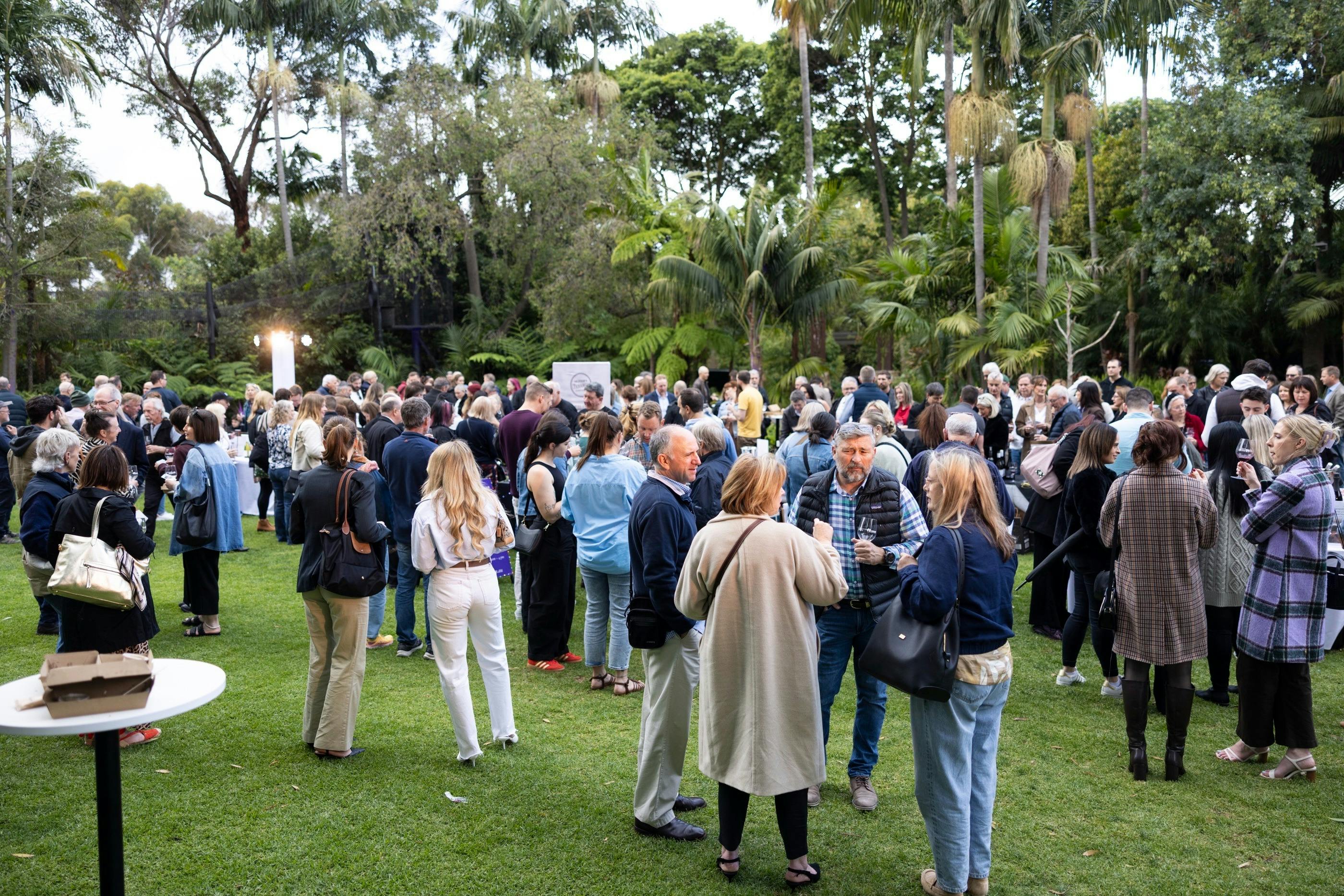 People enjoying a wine tasting event