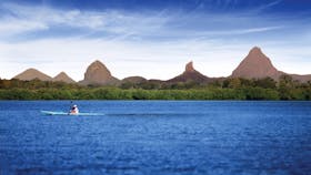 Kayak and Glass House Mountains