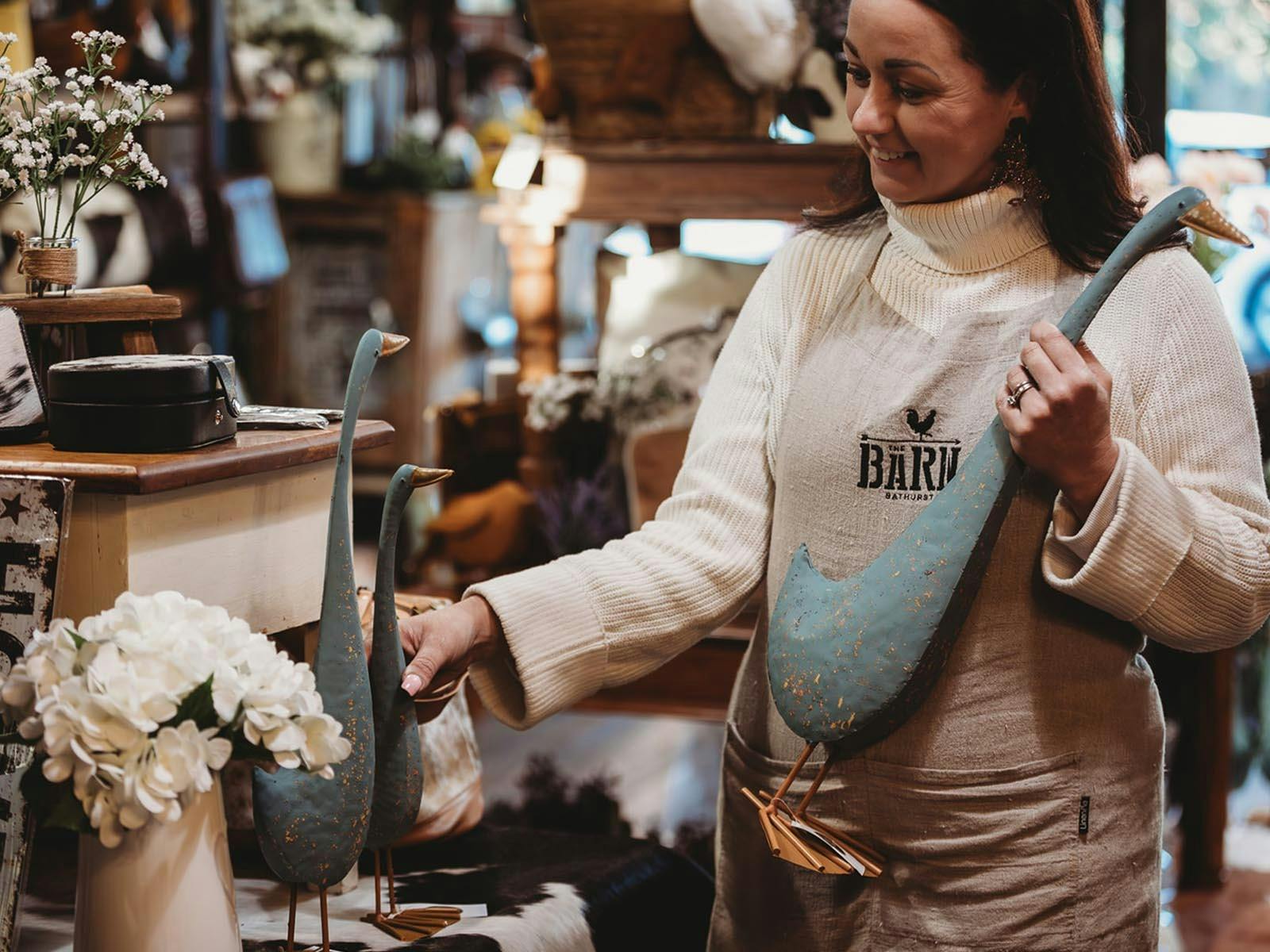 ブリキのアヒルと花