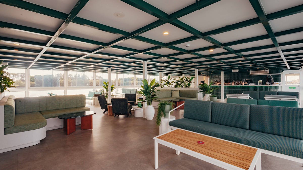 Air-conditioned oasis—sip cocktails, share bites, and catch up with friends in comfort. Air-conditioned oasis—sip cocktails, share bites, and catch up with friends in comfort.