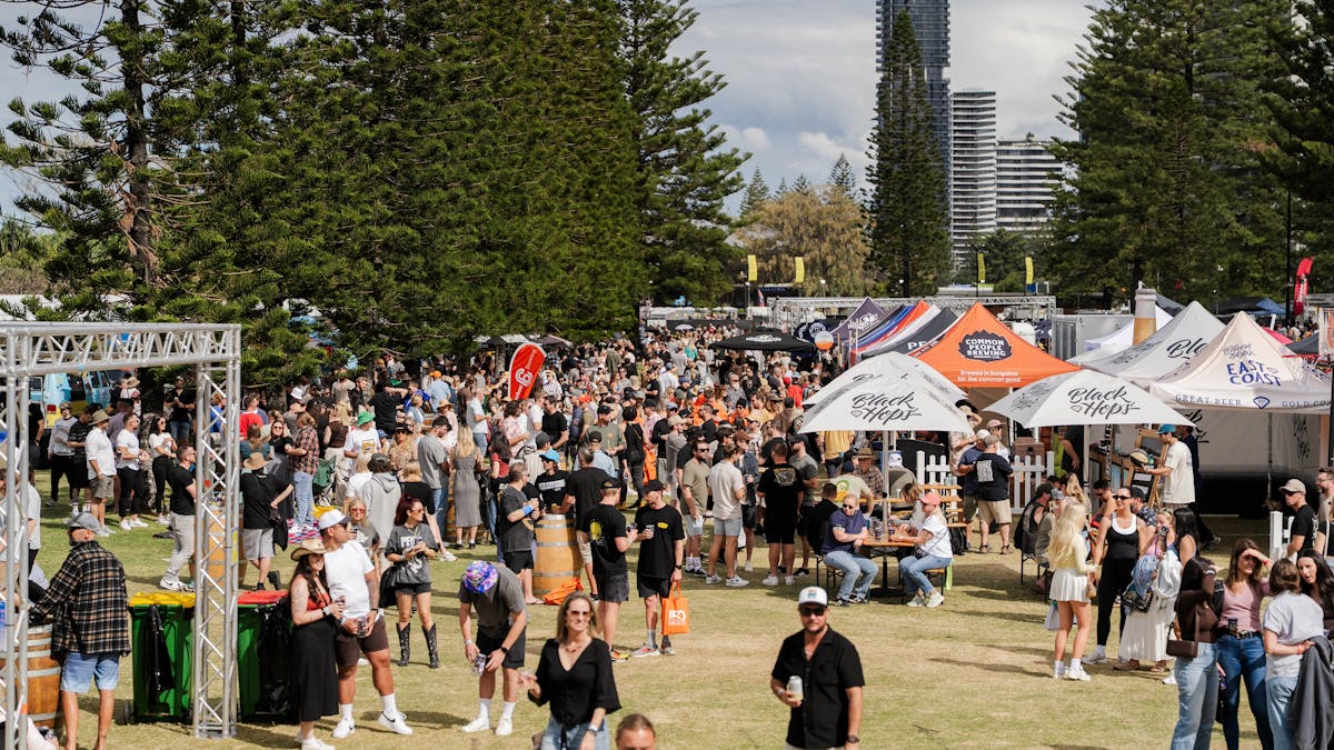 Crowds at Crafted around the brewery stalls