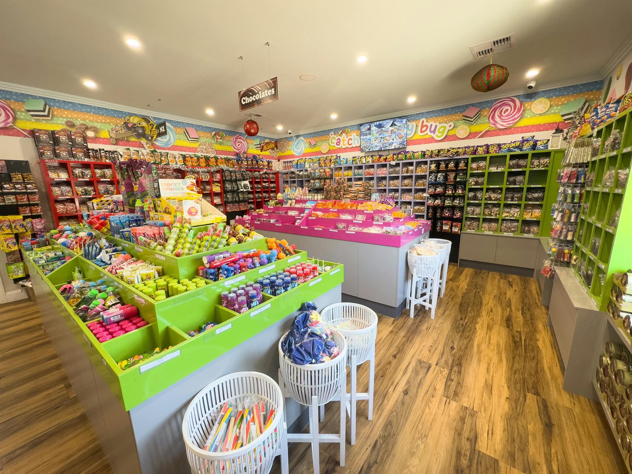 View across the shop