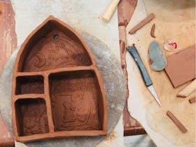 Pottery Workshop - Create your own wall hanging, altar or foraged treasure box Cover Image