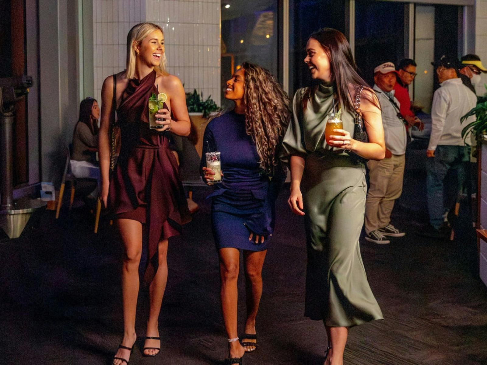 Three girls at SkyPoint