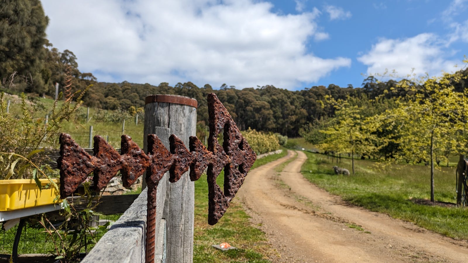 Entry to the art farm