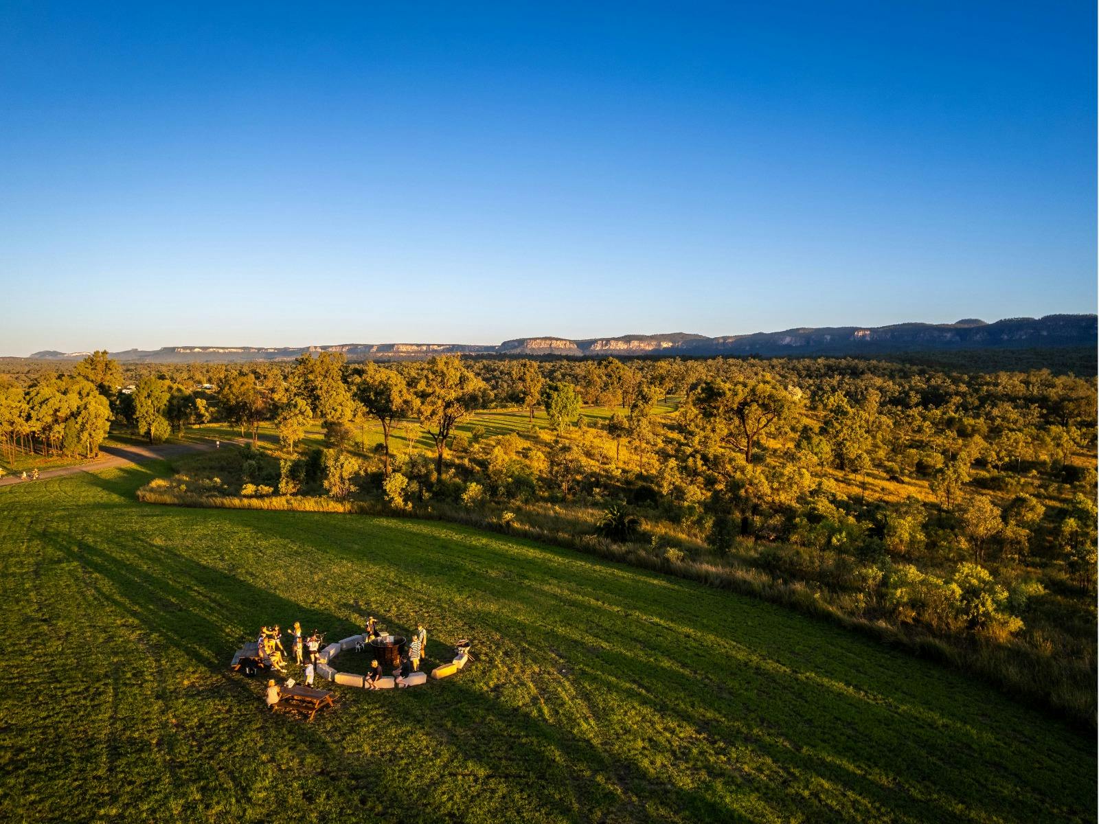 image of campground communal firepit