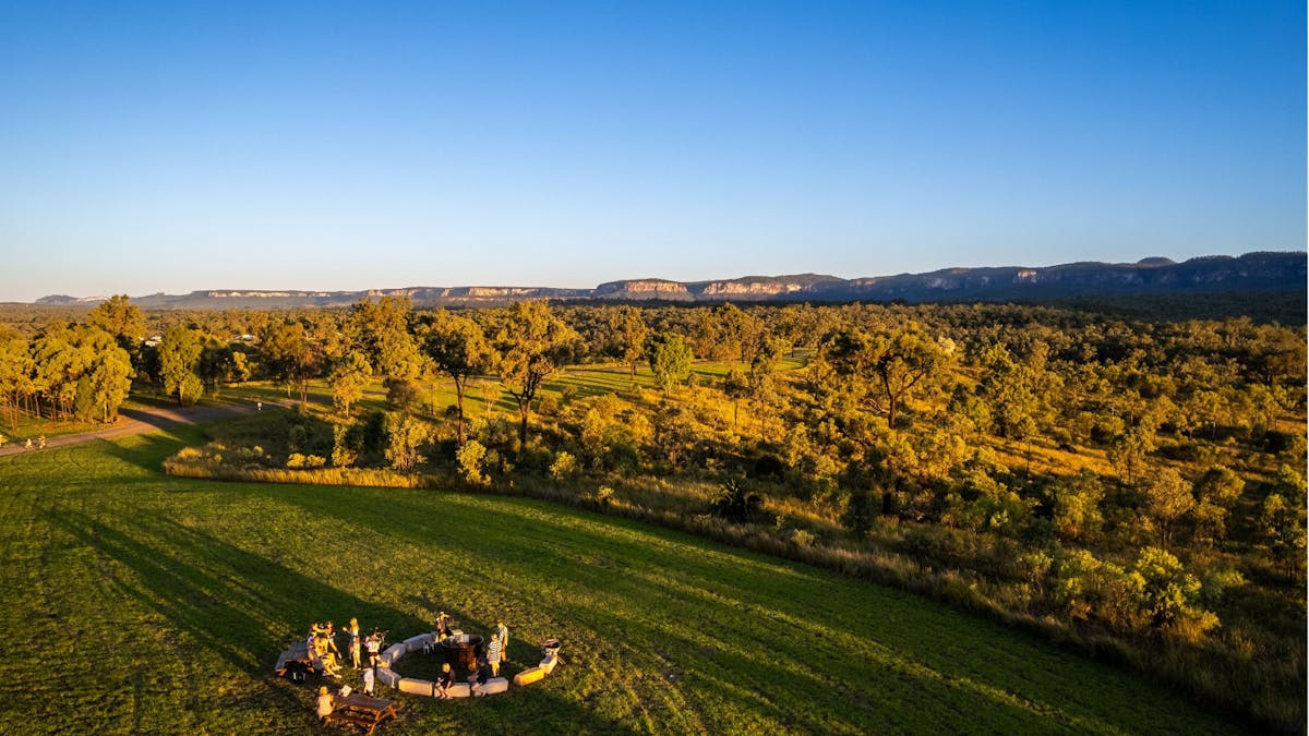 image of campground communal firepit