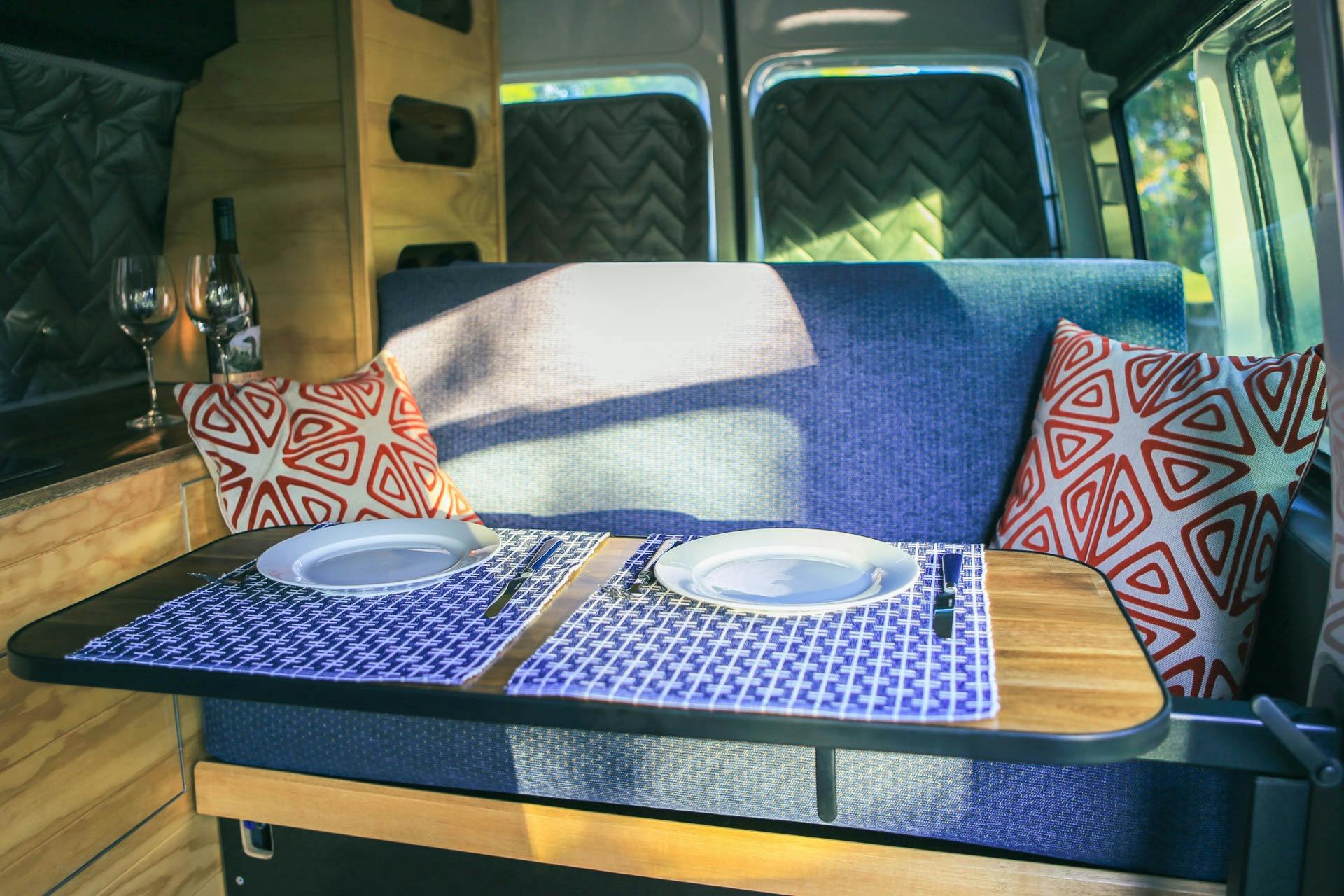 Inside removable table