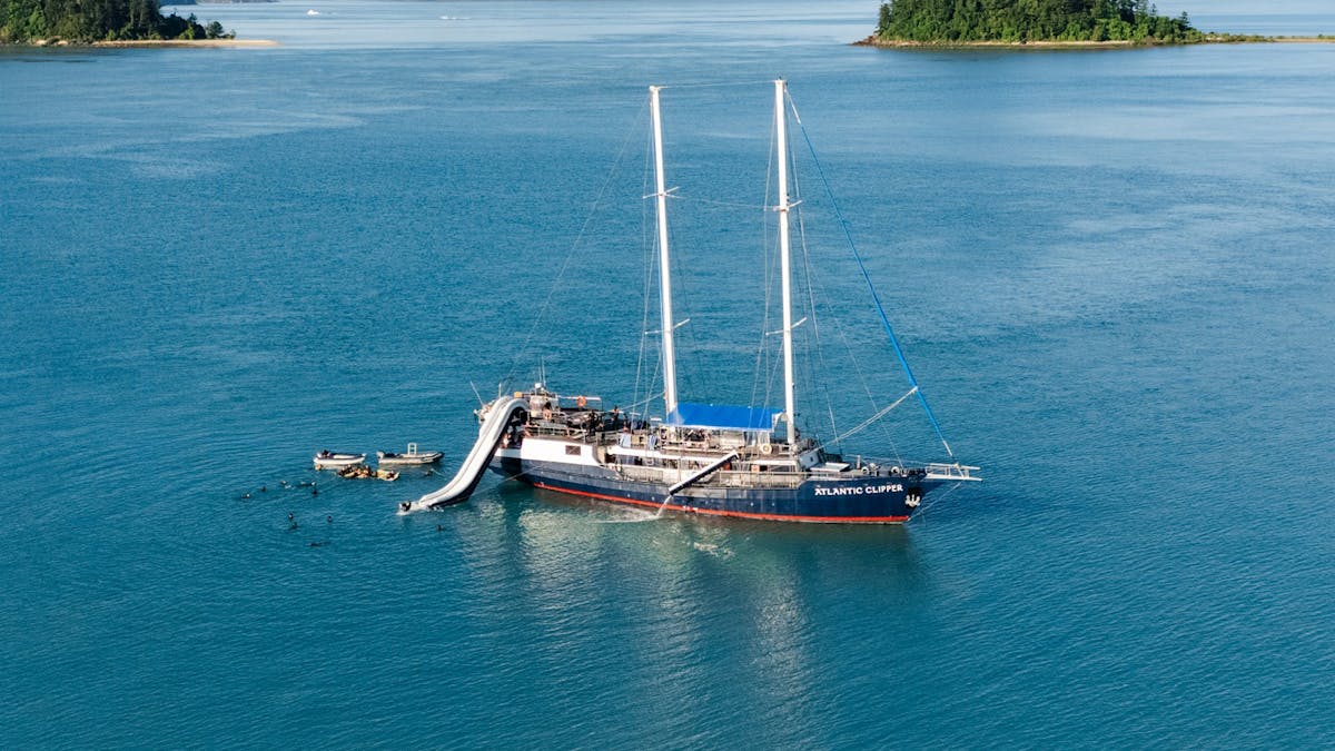 Atlantic Clipper with a waterslide Atlantic Clipper with a waterslide