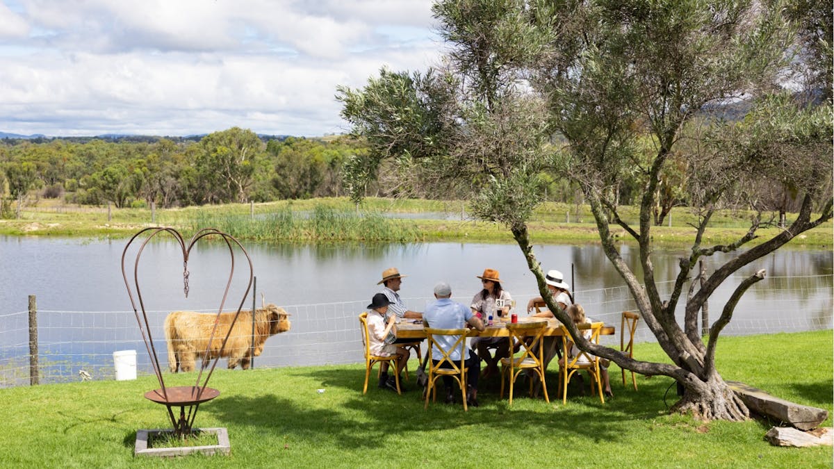 Lunch at Balancing Heart Vineyard on the Granite Belt, South-East Queensland