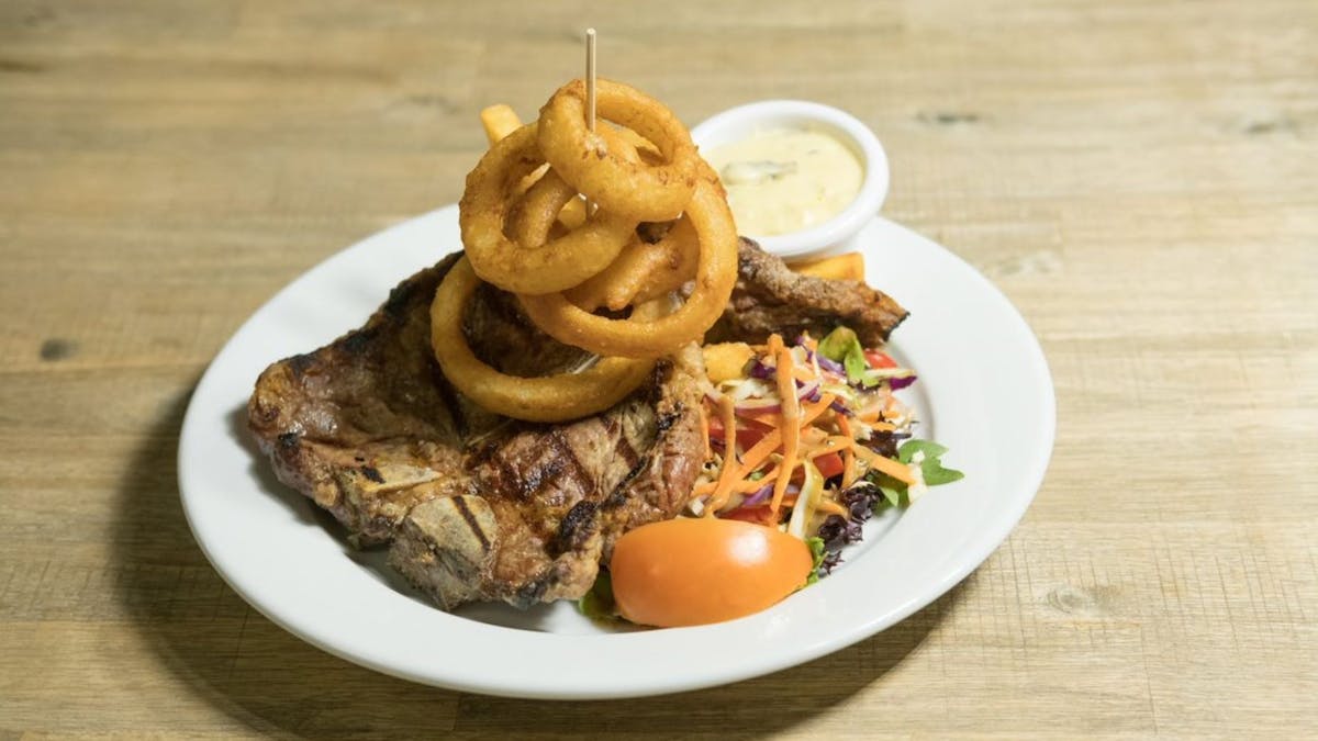 Enjoy a locally produced prime beef steak.  All beef supplied by Rangeland Quality Meats.