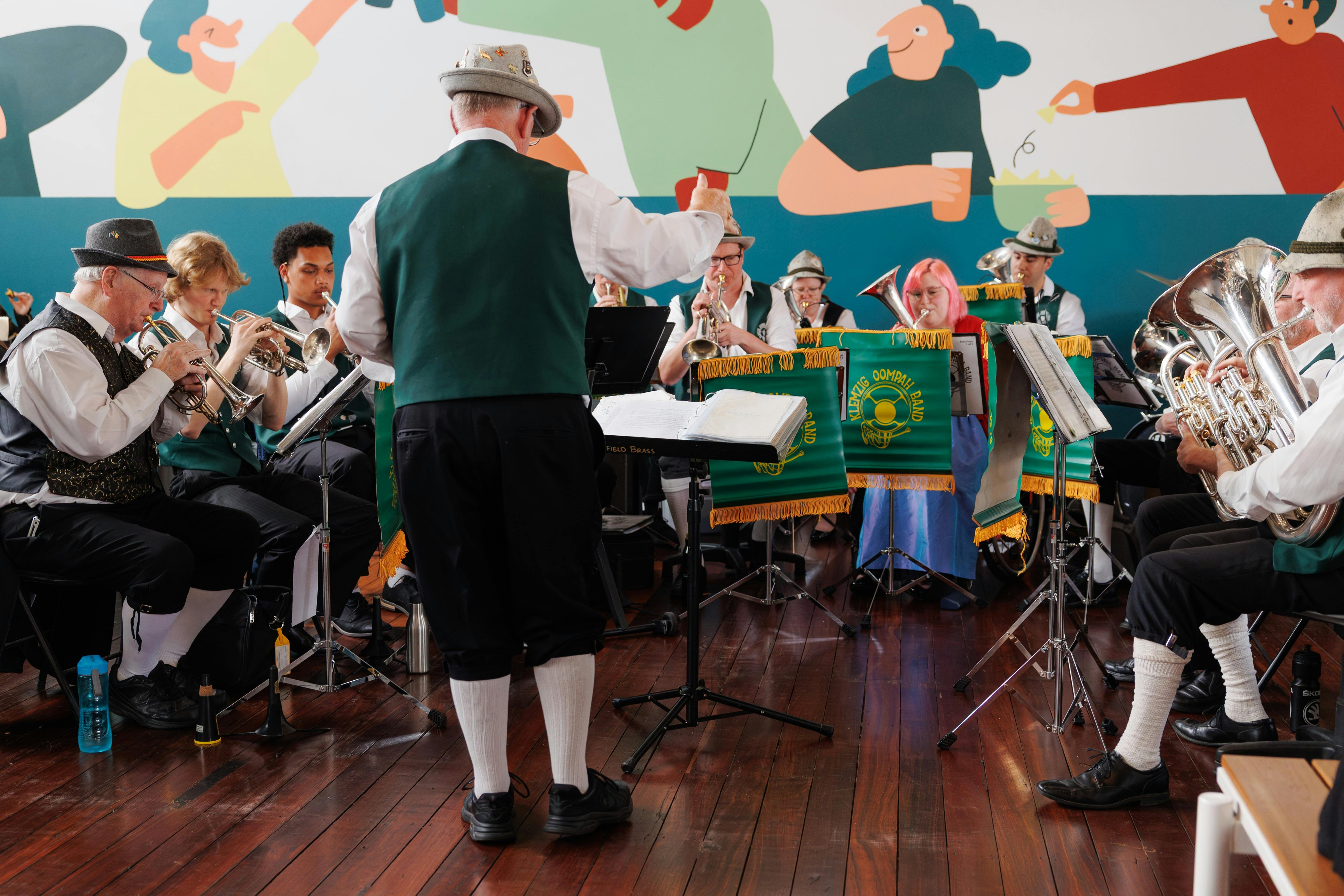 Band performing