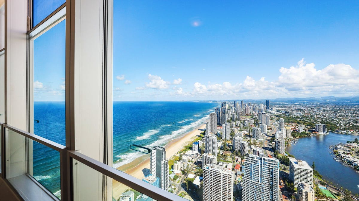 Views from the balcony - Q1 Resort and Residences  - Gold Coast Holidays - Beach and City Views