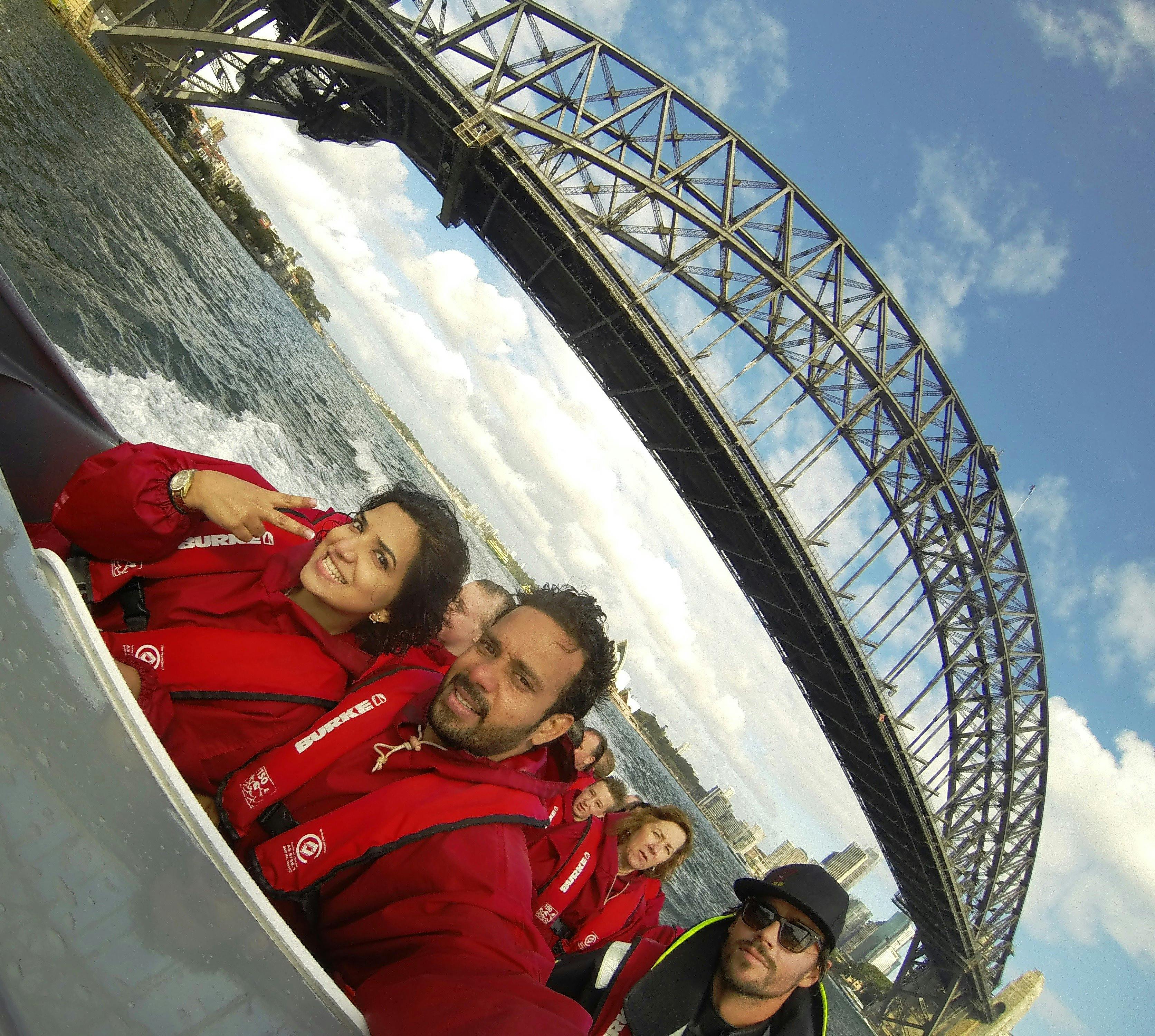 Jetbootfahrt im Hafen von Sydney