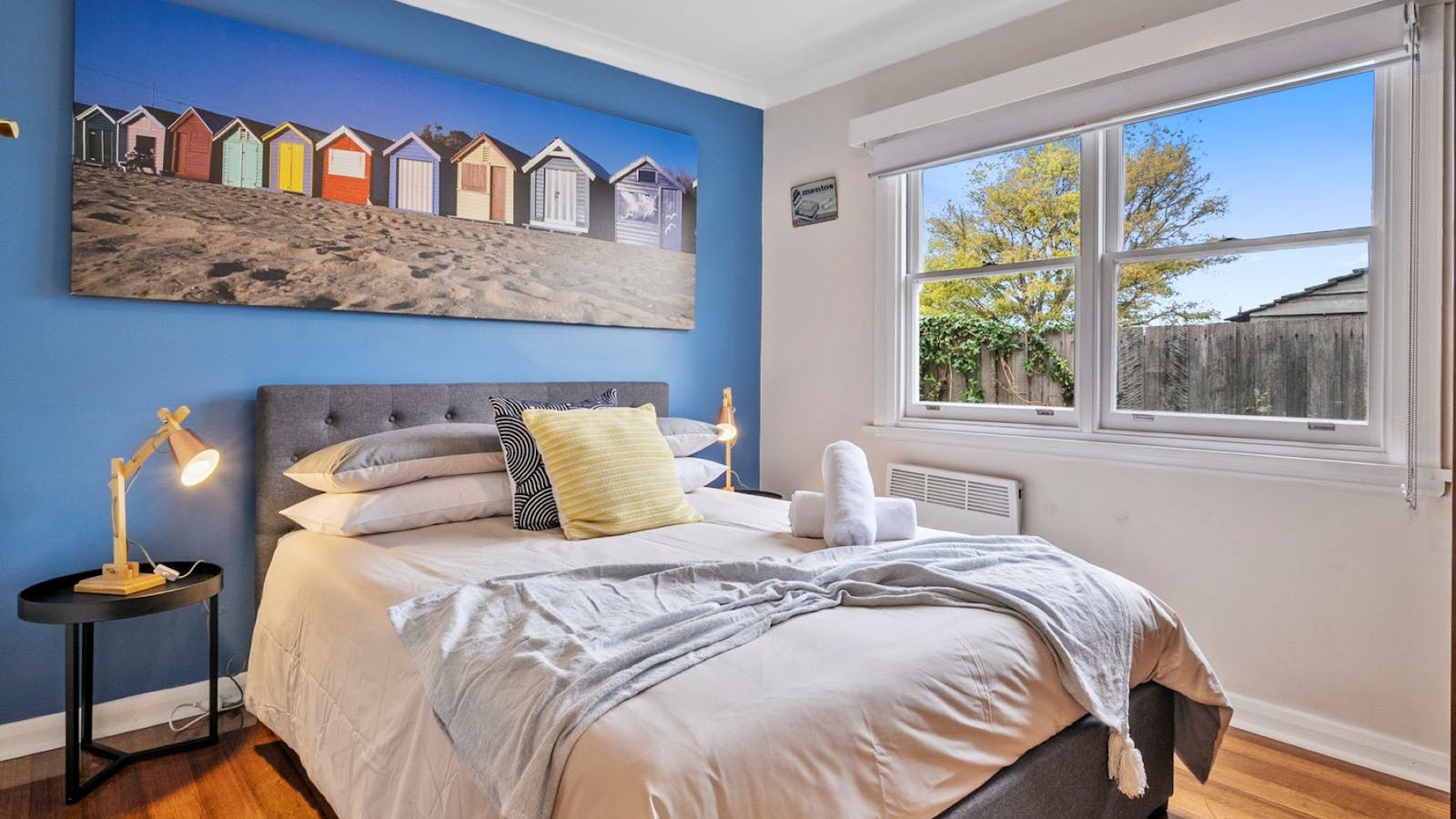 3rd Bedroom Queen size bed Panal heater and Robe