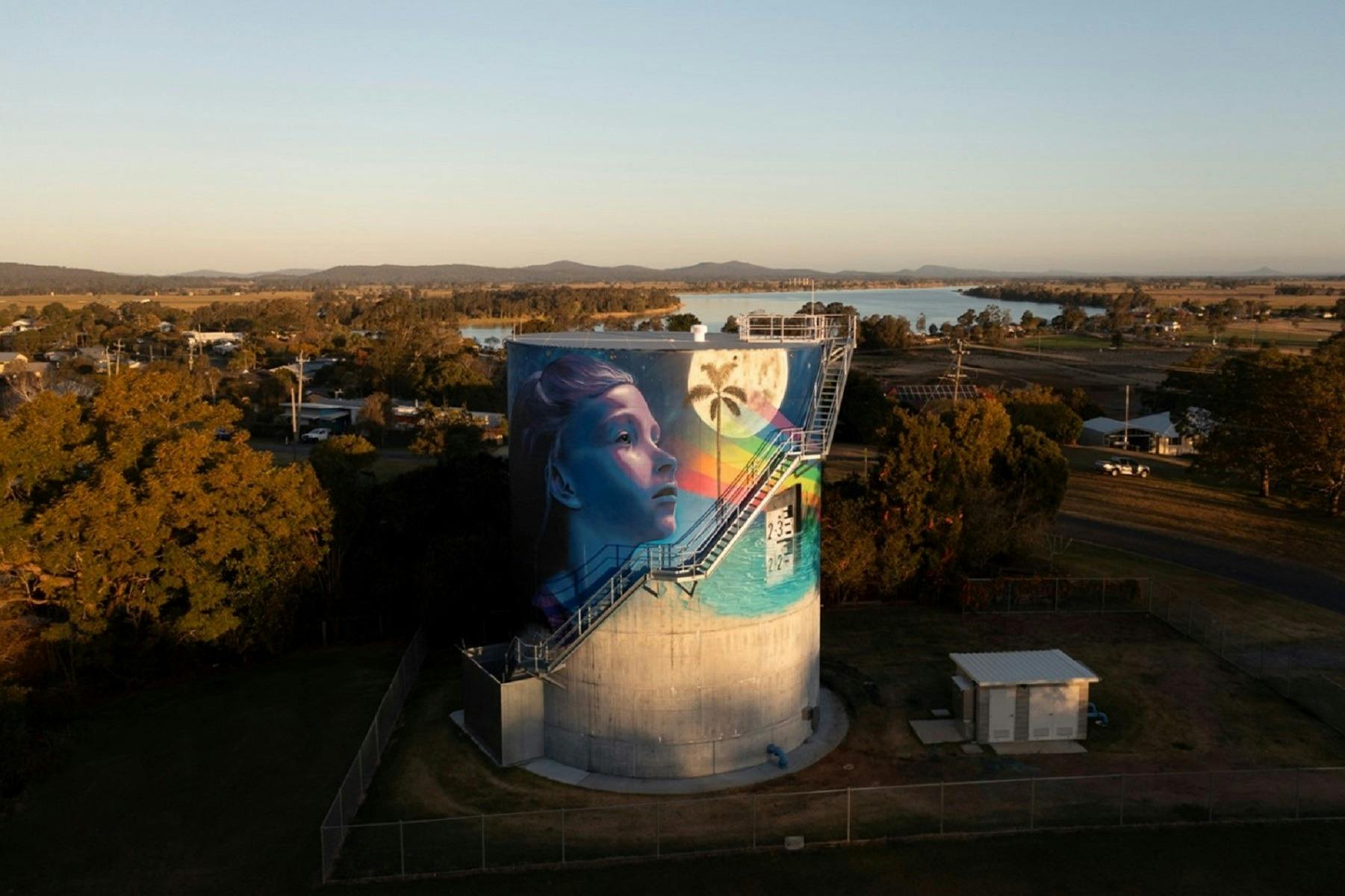 Lawrence Water Tower Art