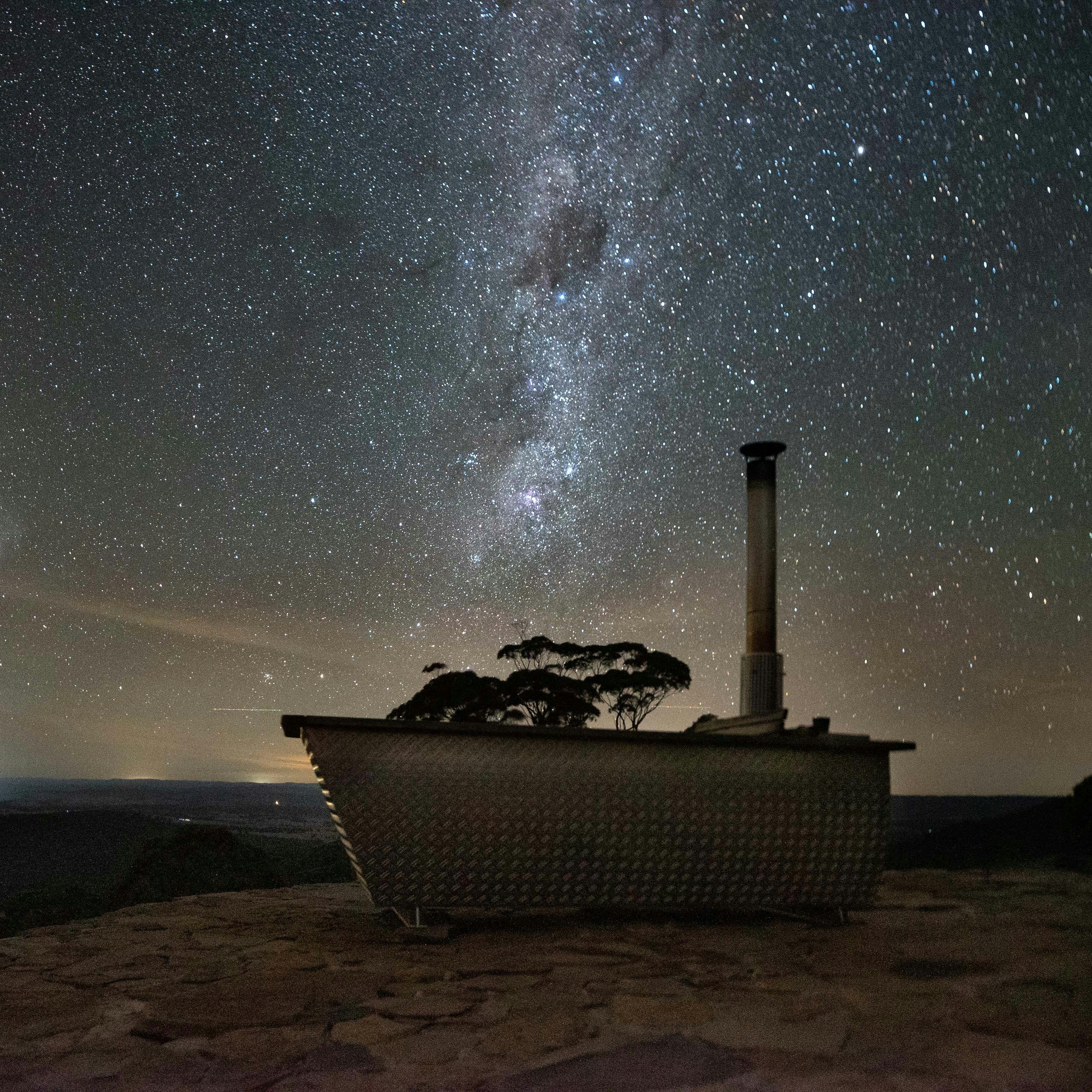 NSW Capertree Valley 숙소의 야외 욕조