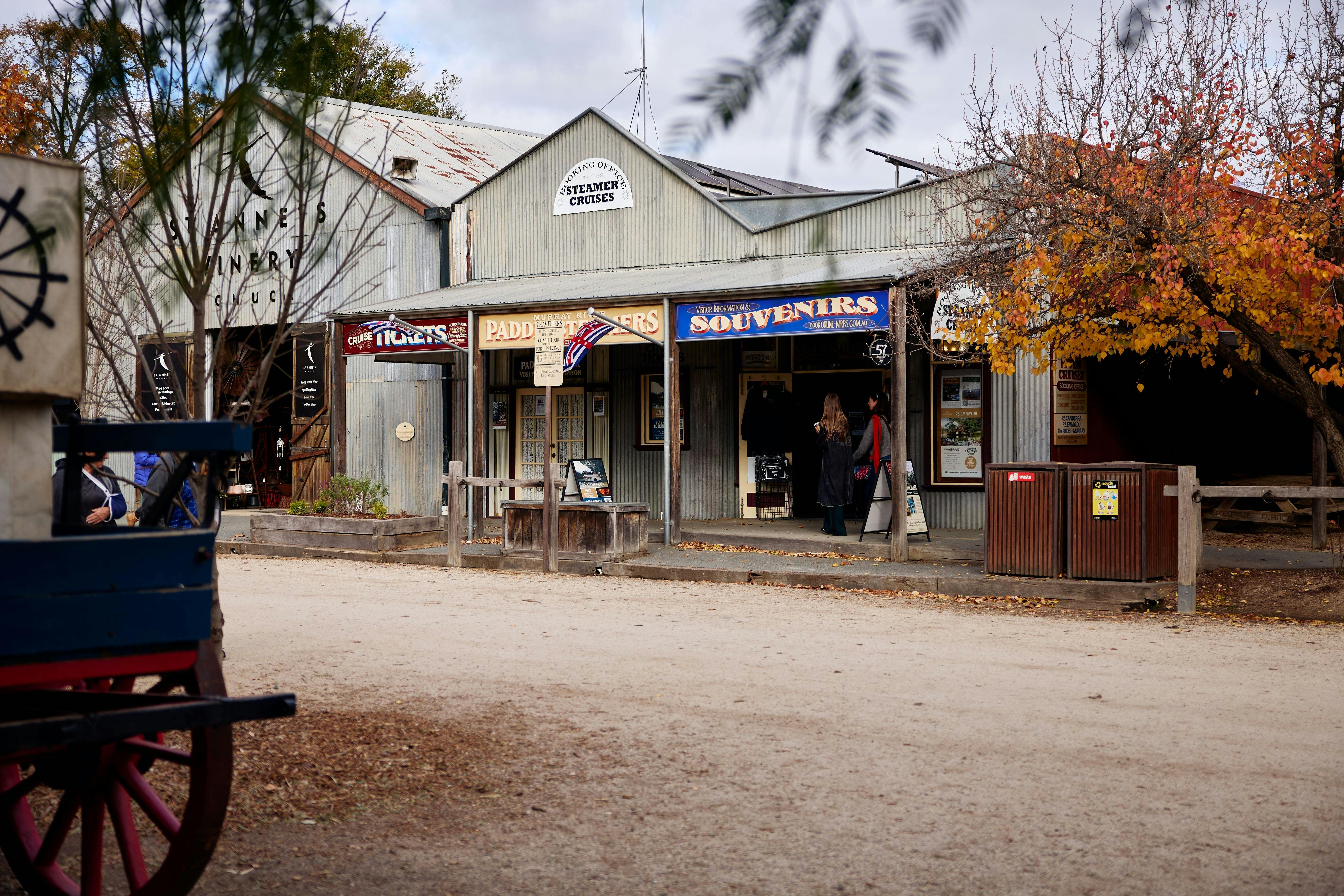 street scape of the port of echuca