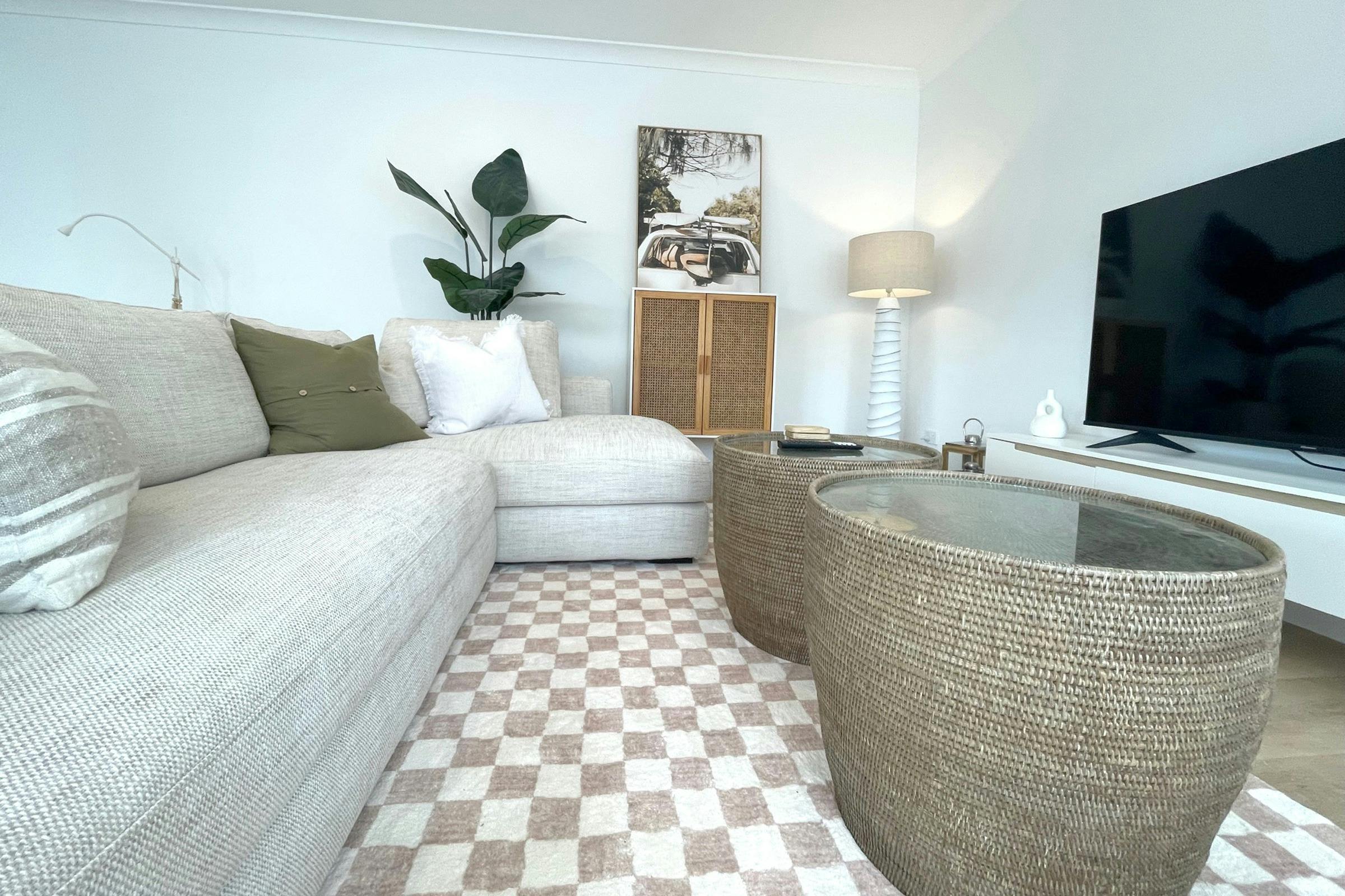 傑維斯灣鹽灘別墅的客廳