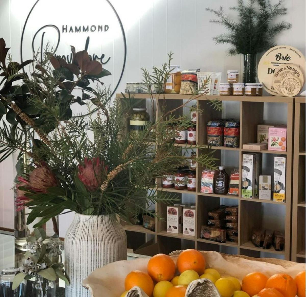 a selection of small goods and local produce available