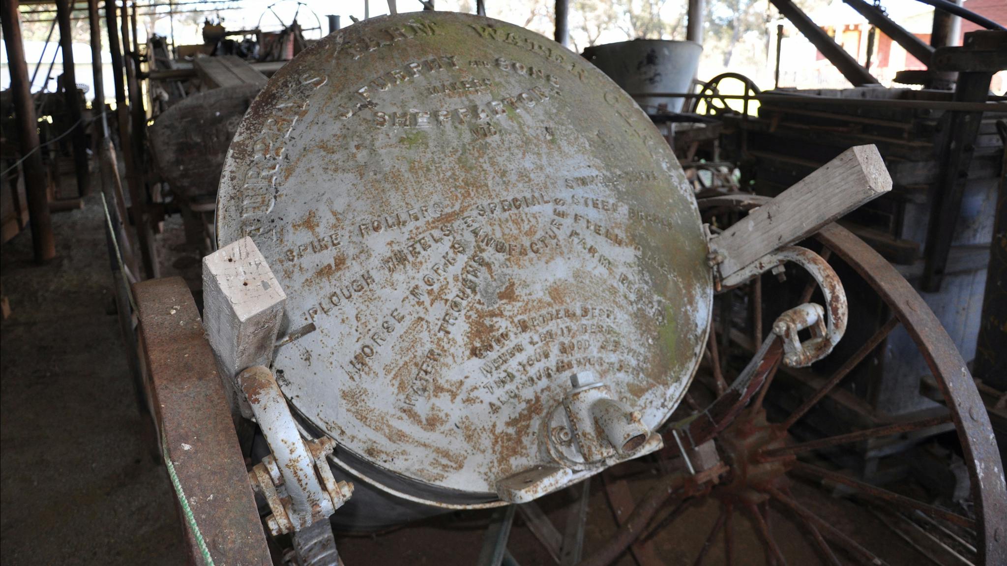 Glenroy Heritage Reserve machinery display