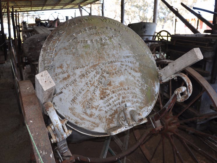 Glenroy Heritage Reserve machinery display