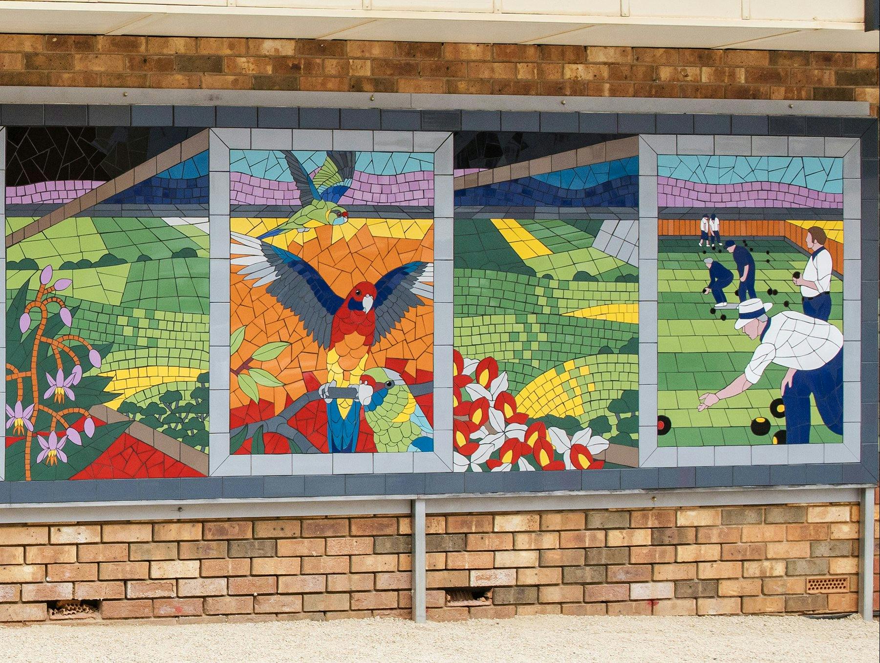 Blyth mosaic - right side sections