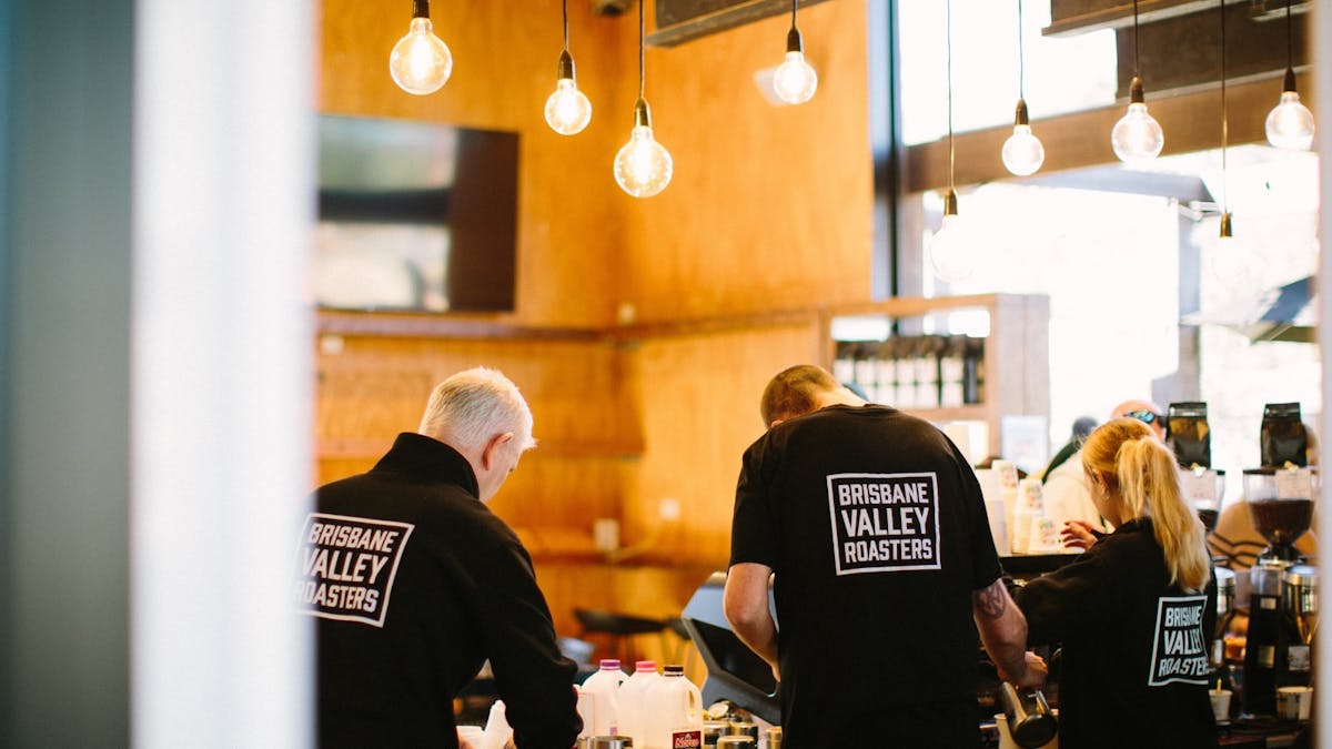 Brisbane Valley Roasters barristas at work
