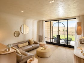 Lounge Area with View of Rolling Hills