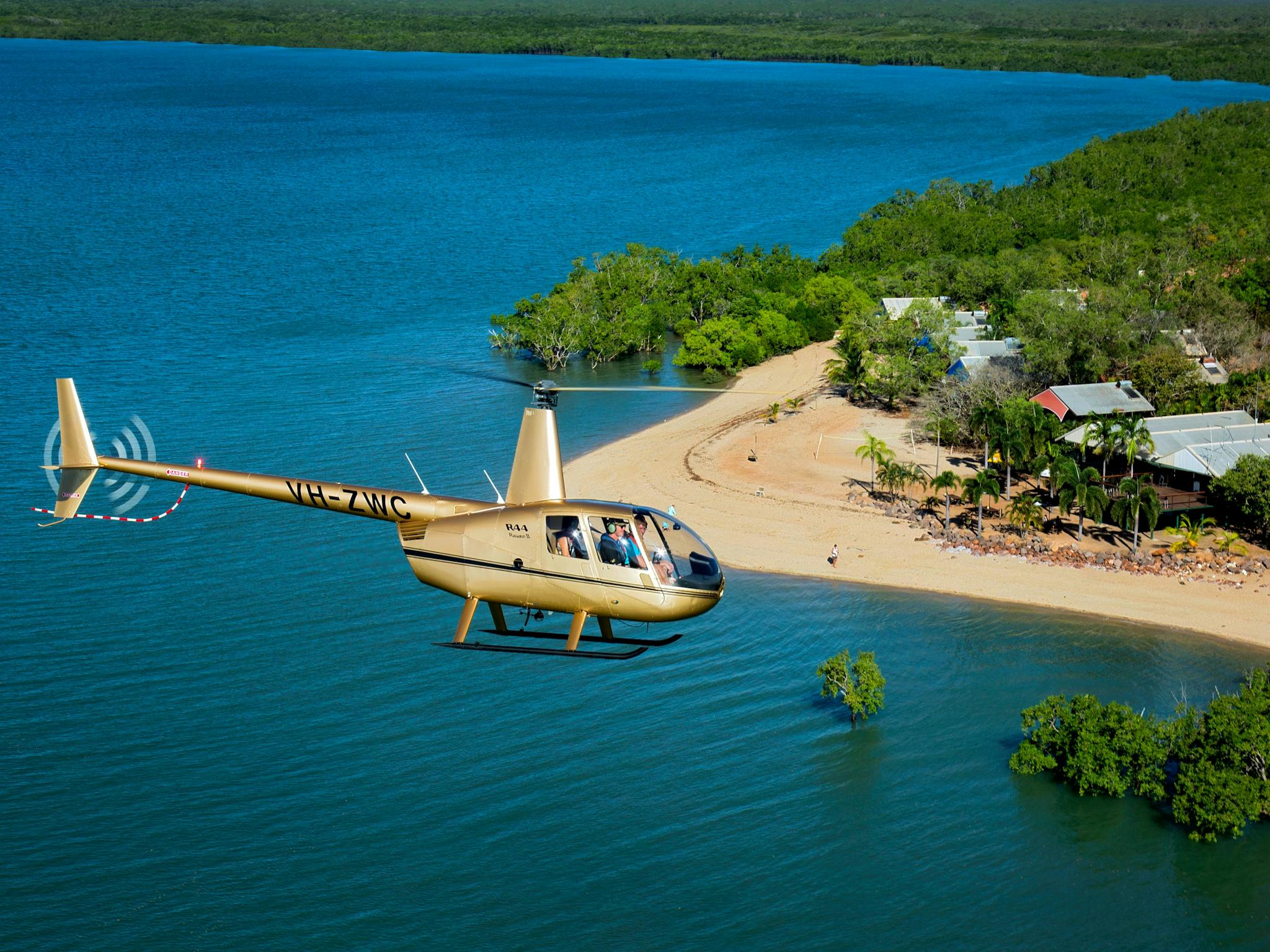 Flying to Crab Claw Island