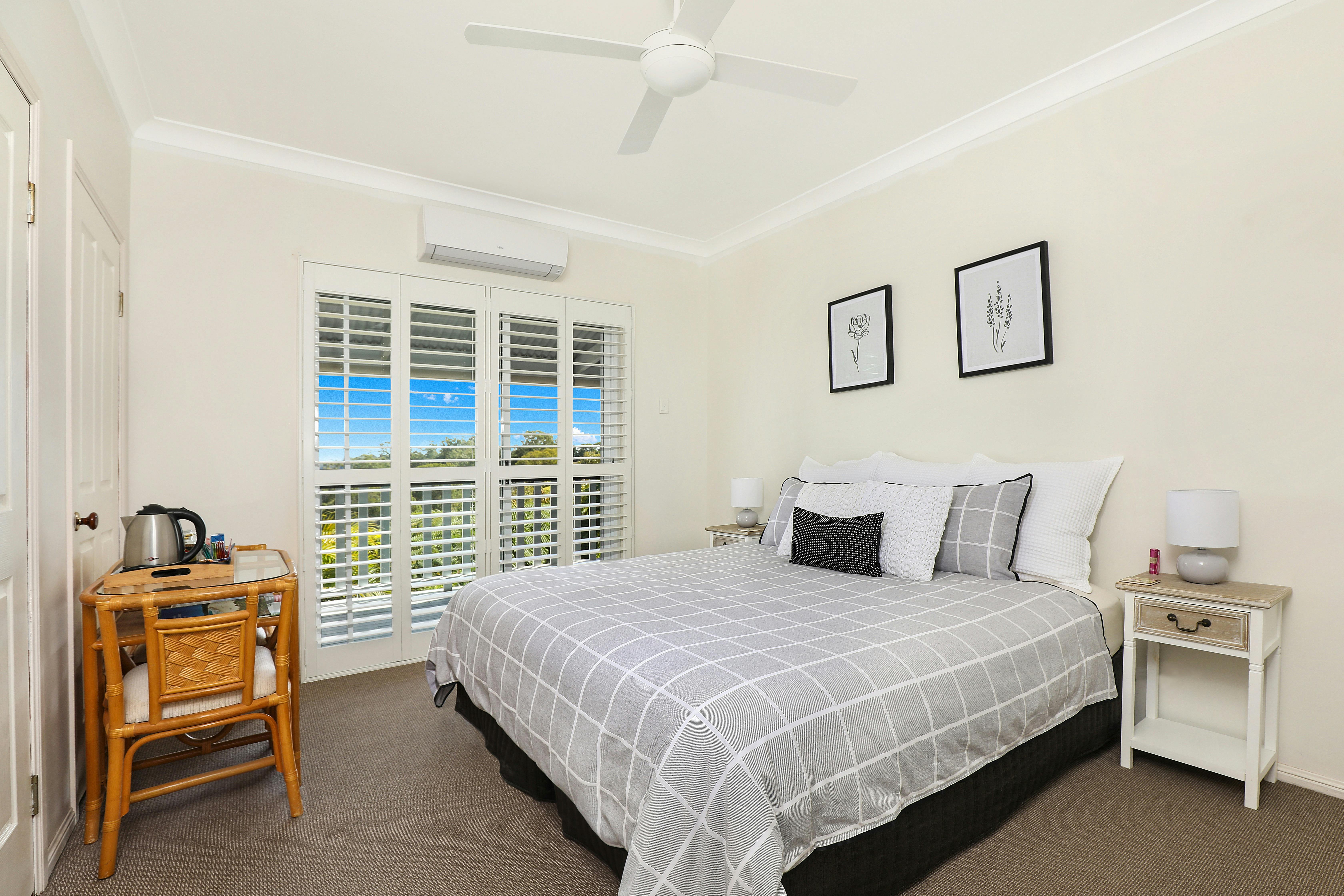 Shepard King Room, bed can be split into two king singles.