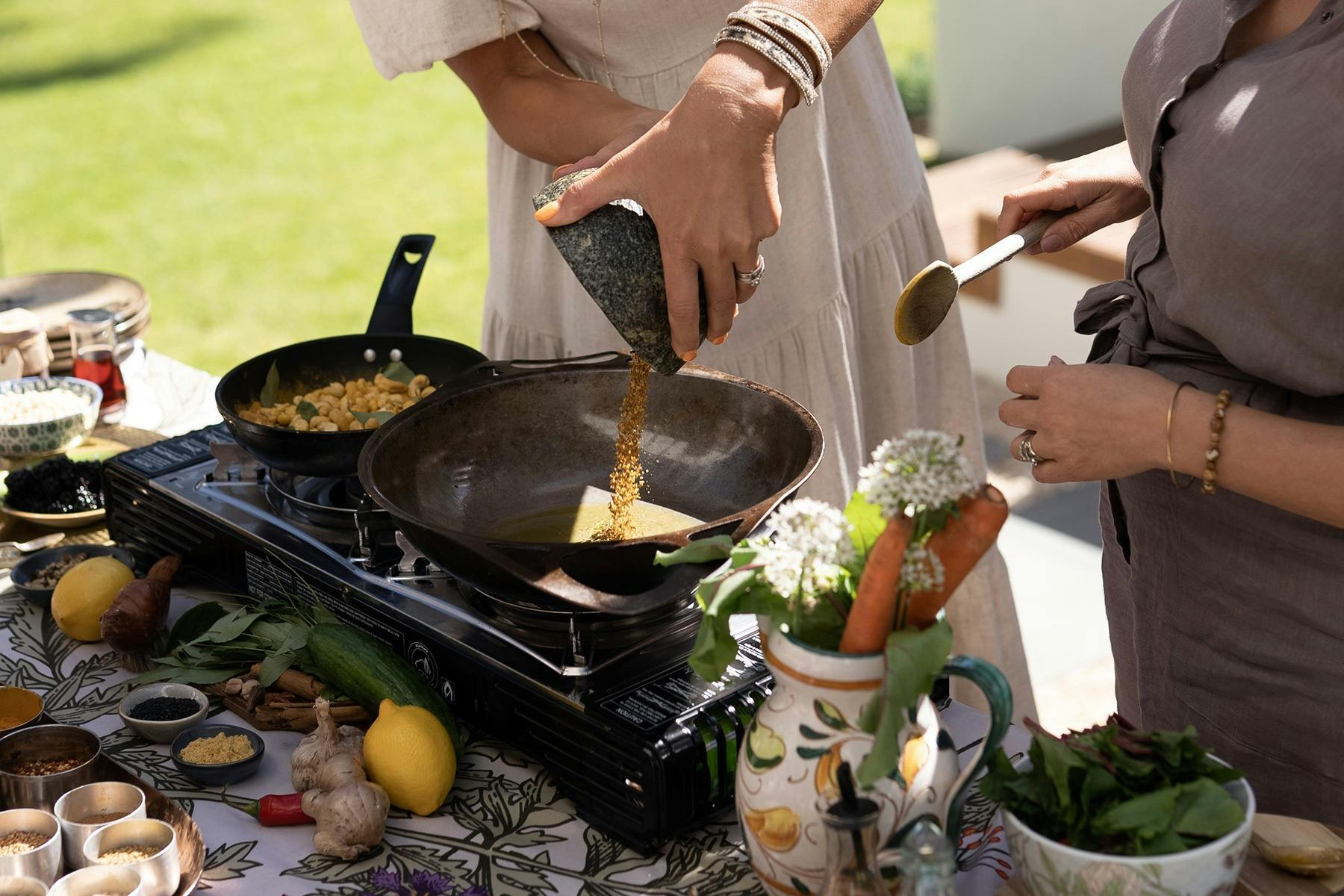 Learn tips on an ayurvedic cooking class