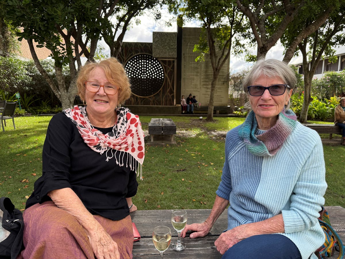 Local Artists sitting in the Gatakers Courtyard