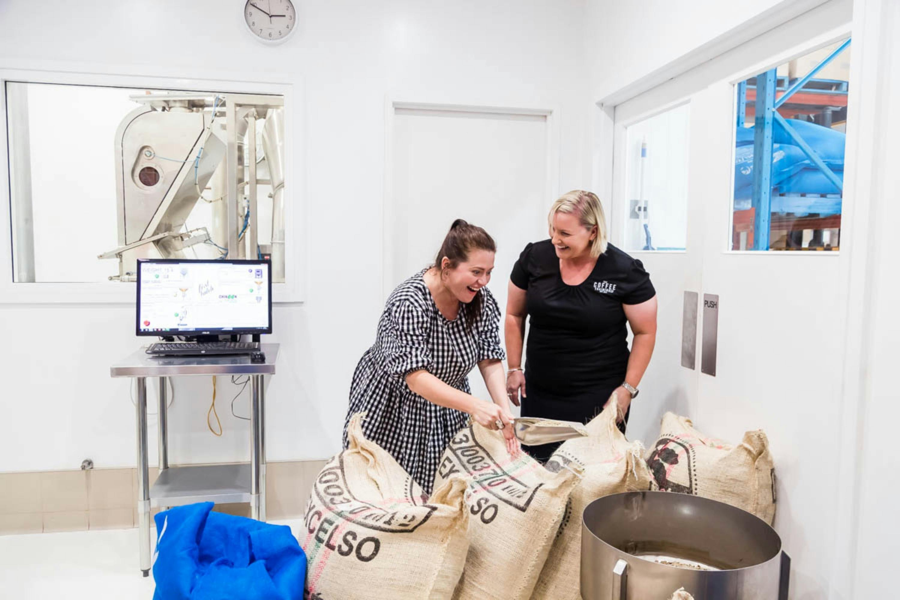 Roast your own coffee beans in one of only seven fluid bed coffee roaster in the world.