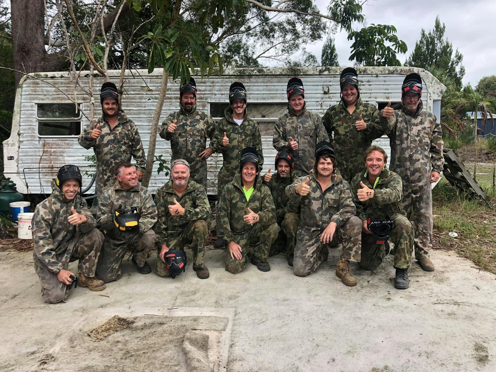 Group of men in camouflage