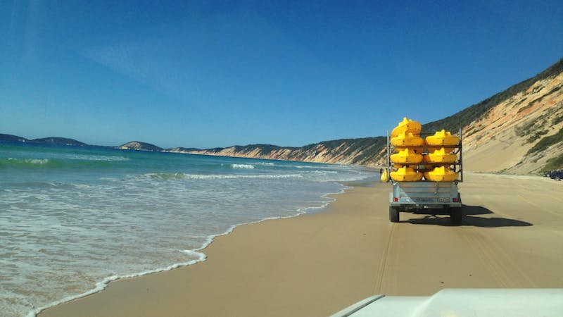 Dolphin View Kayak Tour and Great Beach Drive Adventure Rainbow Beach