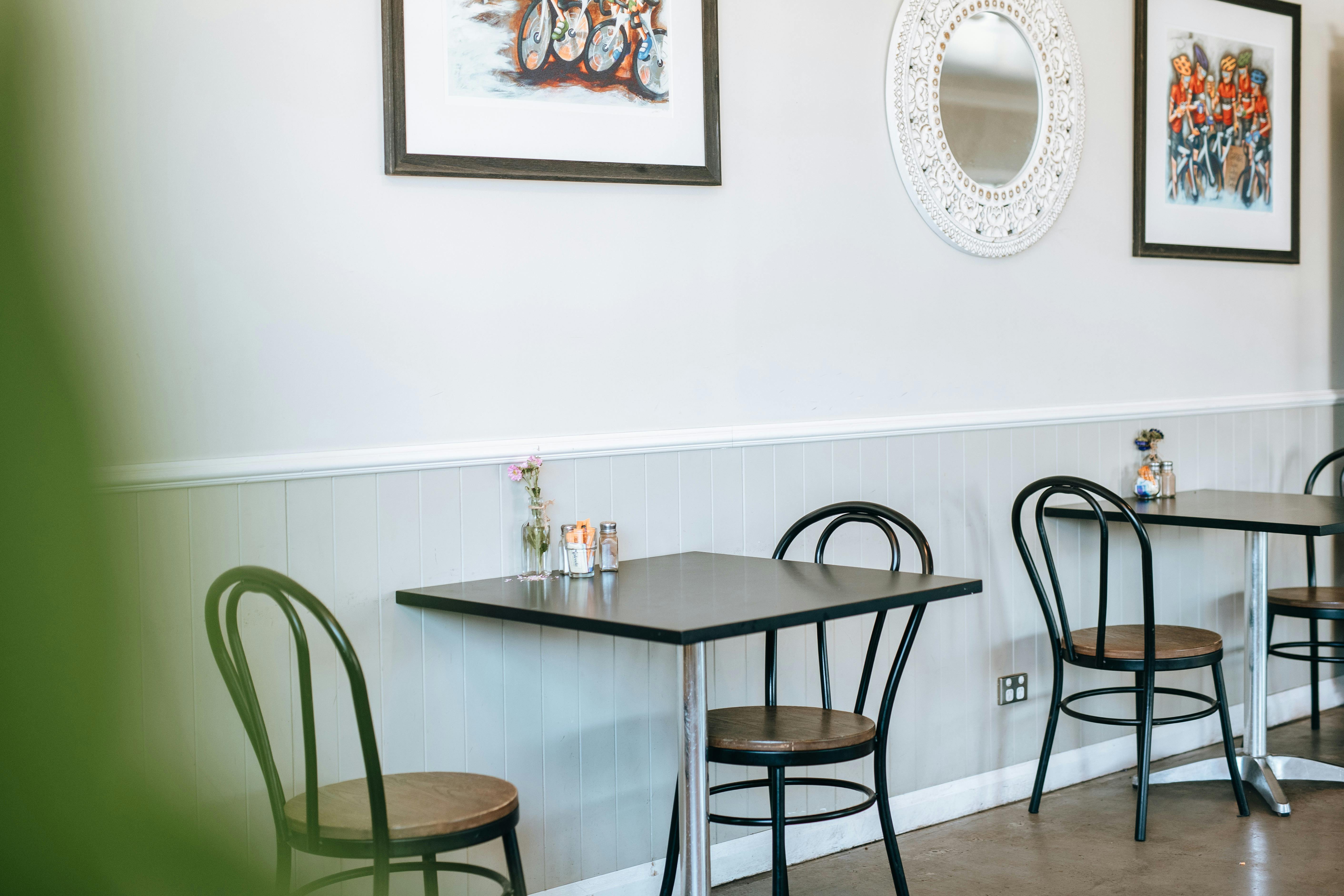 indoor seating in cafe